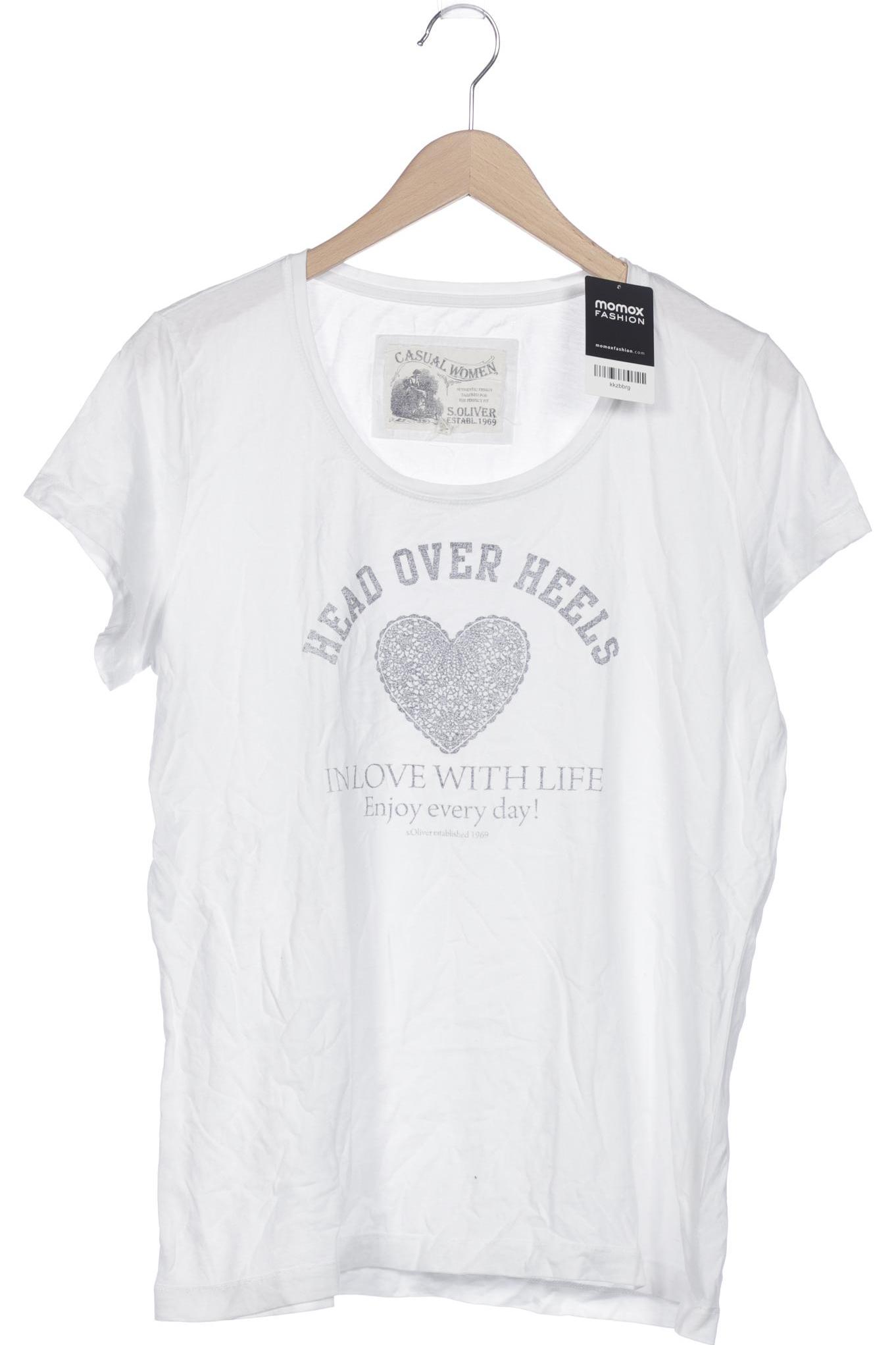 

s.Oliver Damen T-Shirt, weiß, Gr. 44