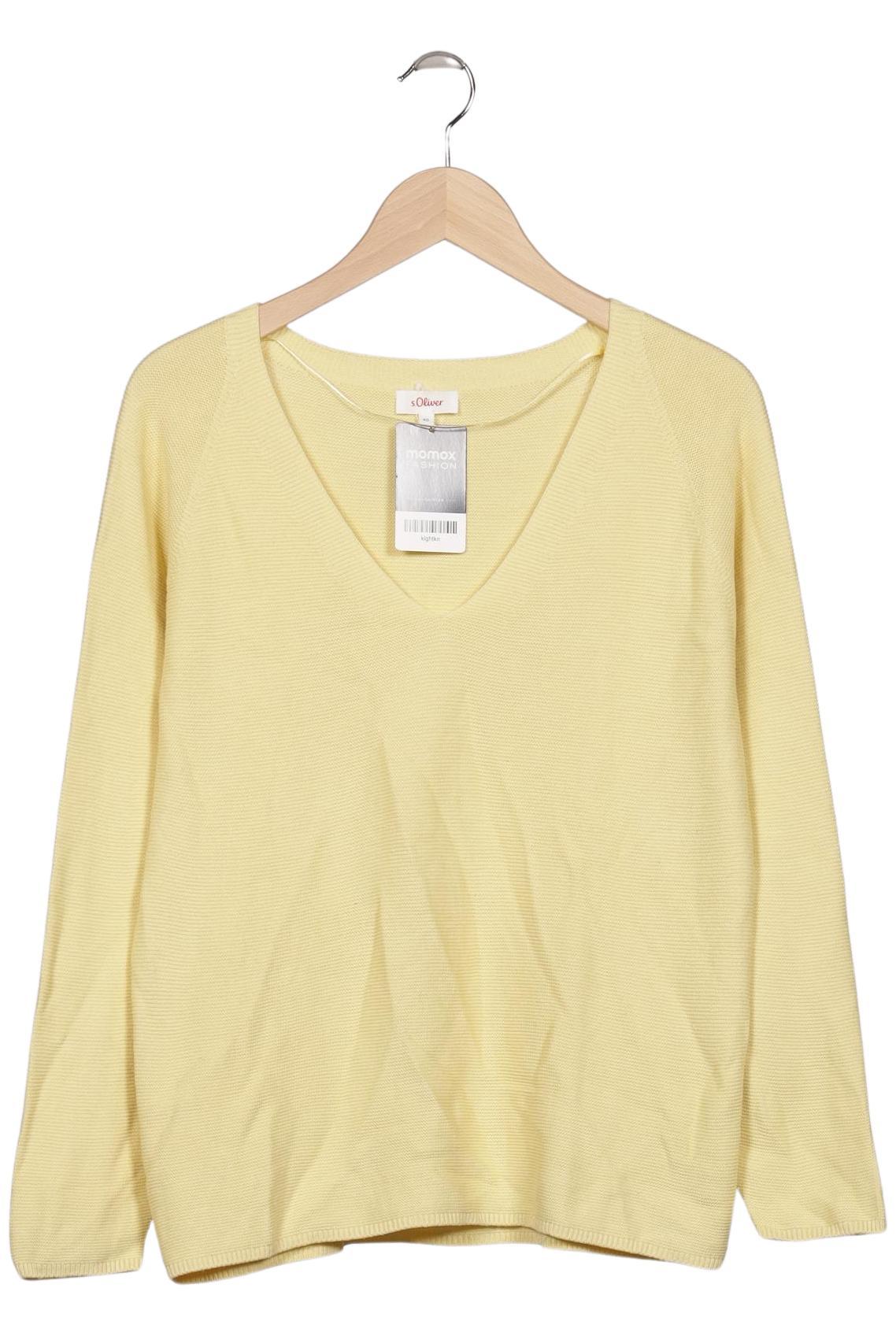 

s.Oliver Damen Pullover, gelb, Gr. 40