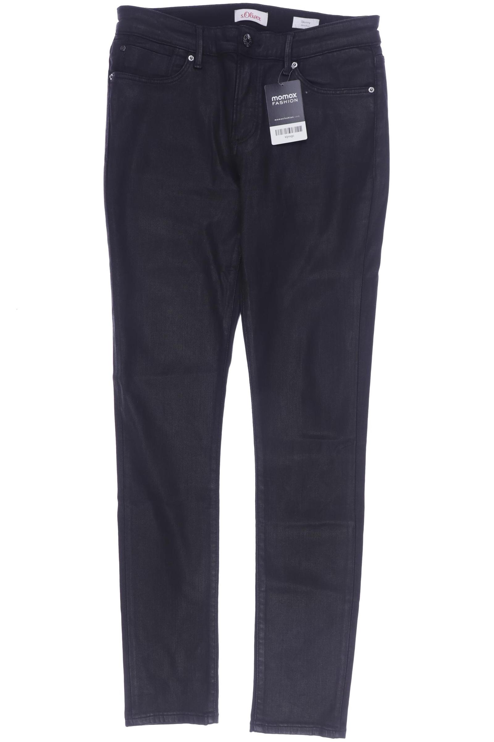 

s.Oliver Damen Jeans, schwarz