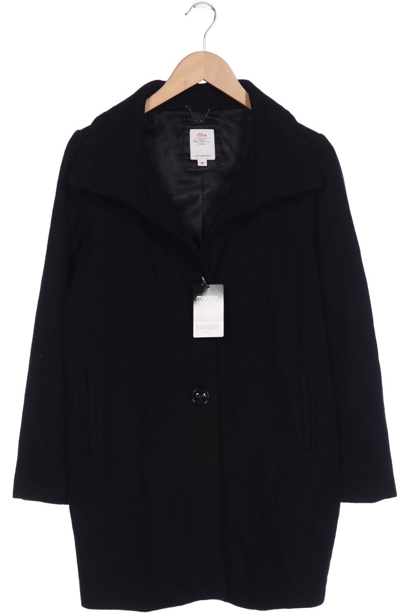 

s.Oliver Damen Mantel, schwarz