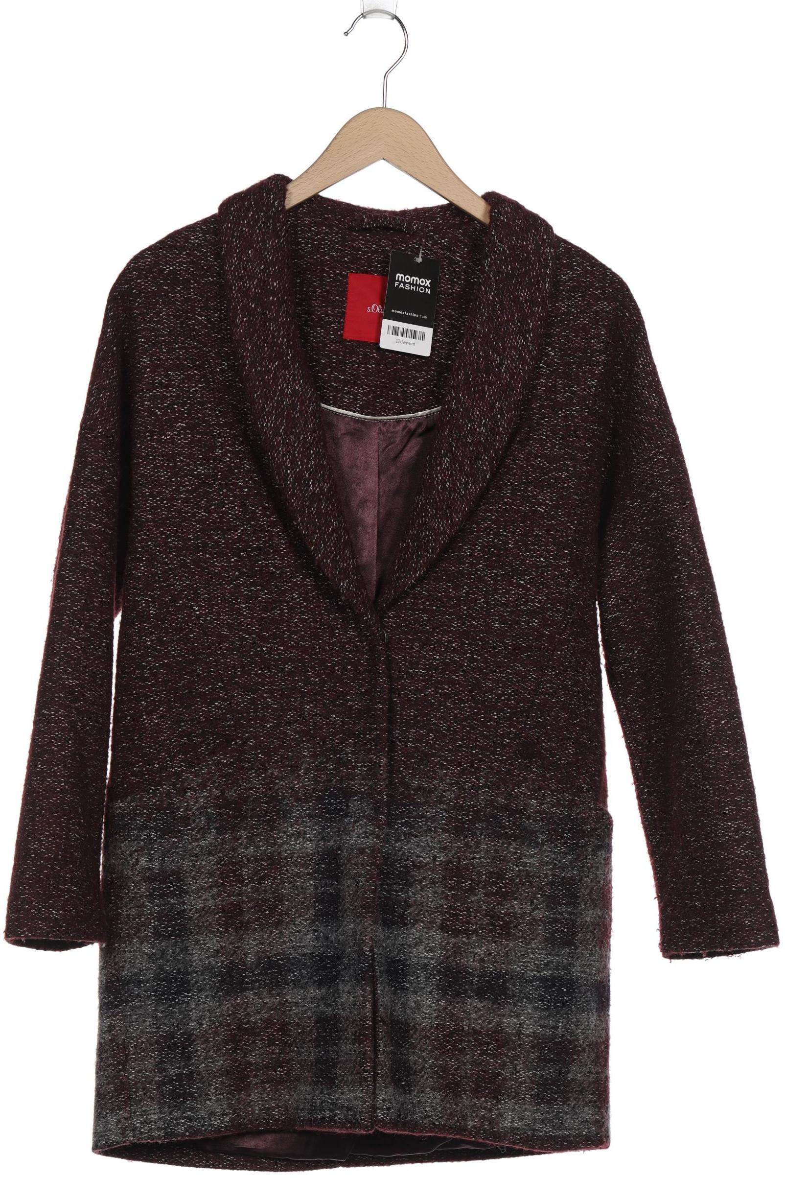 

s.Oliver Damen Mantel, bordeaux, Gr. 36