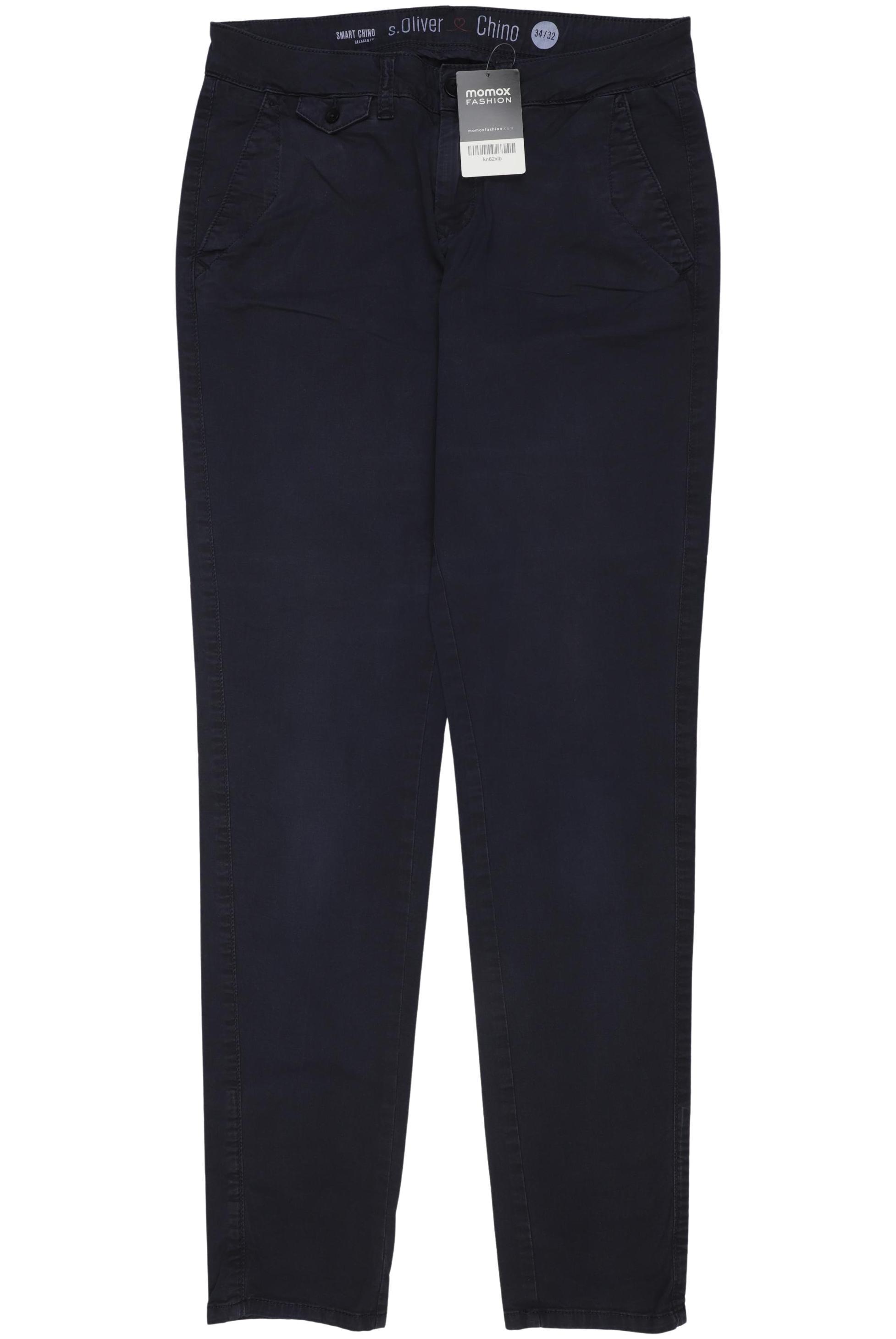

s.Oliver Damen Stoffhose, marineblau, Gr. 34