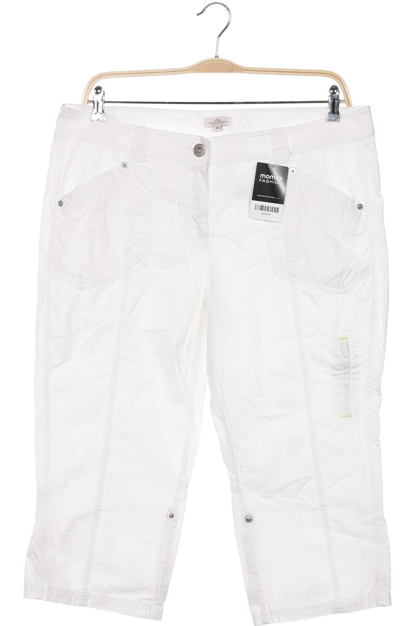 

s.Oliver Damen Stoffhose, weiß, Gr. 44