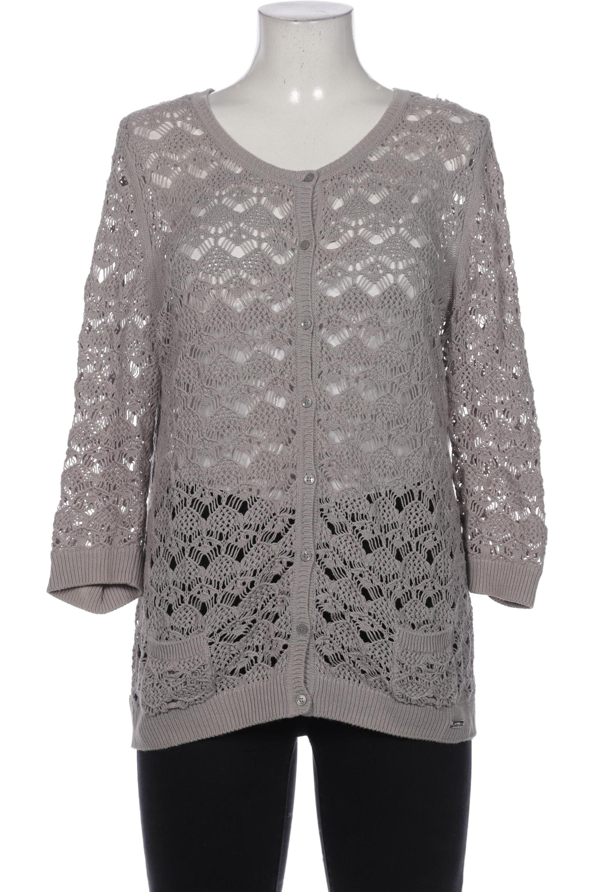 

s.Oliver Damen Strickjacke, grau, Gr. 42