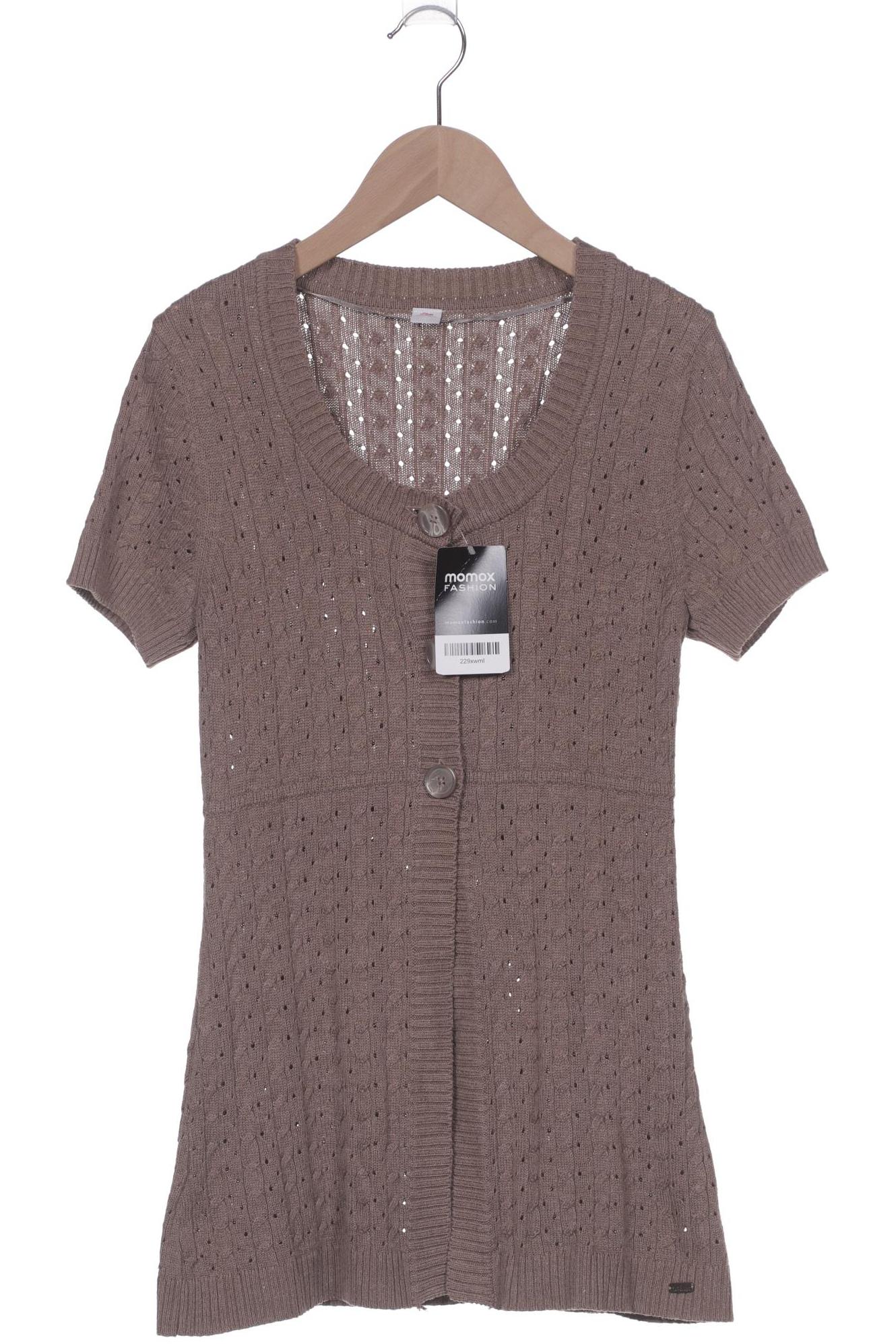

s.Oliver Damen Strickjacke, braun, Gr. 38