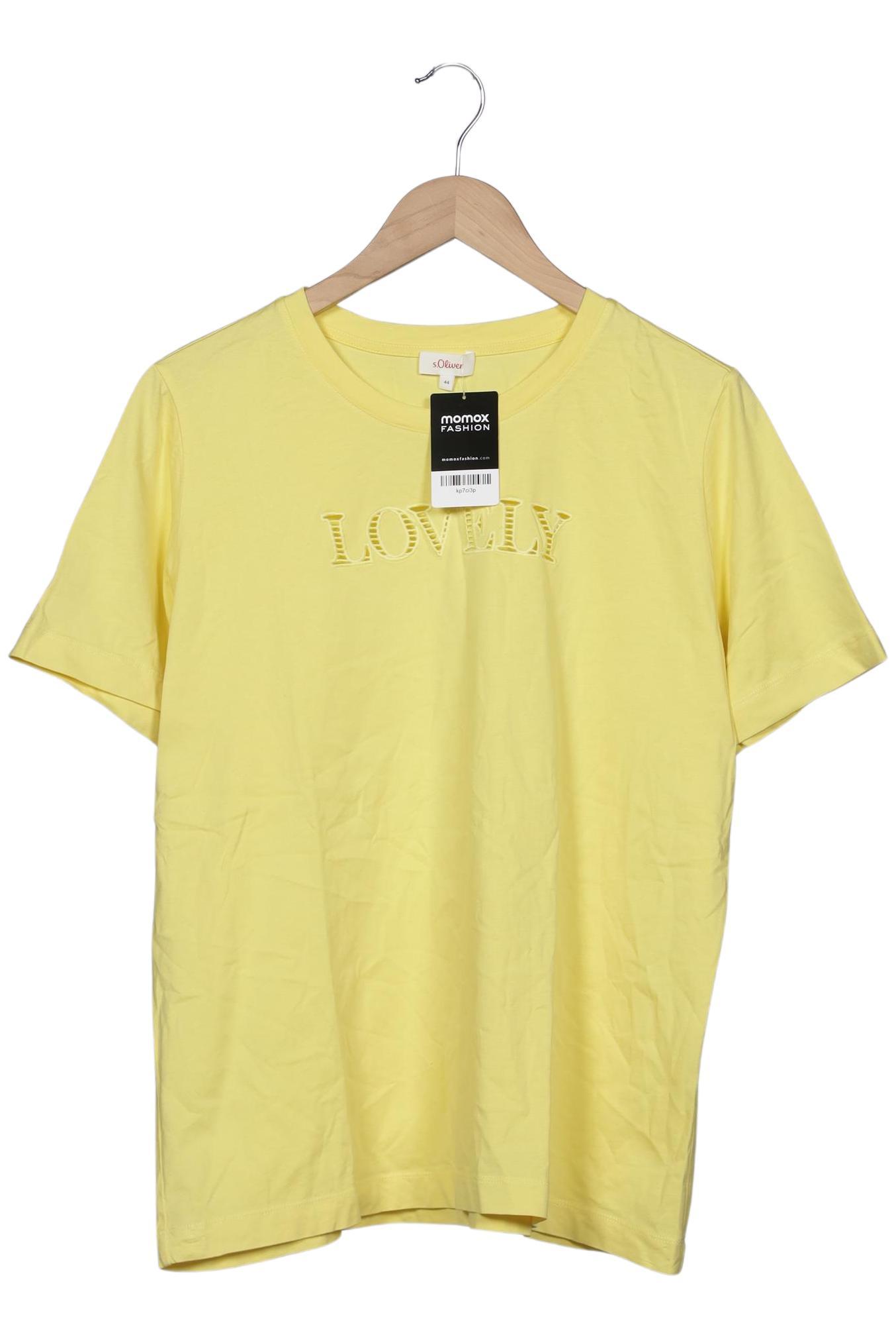 

s.Oliver Damen T-Shirt, gelb, Gr. 44