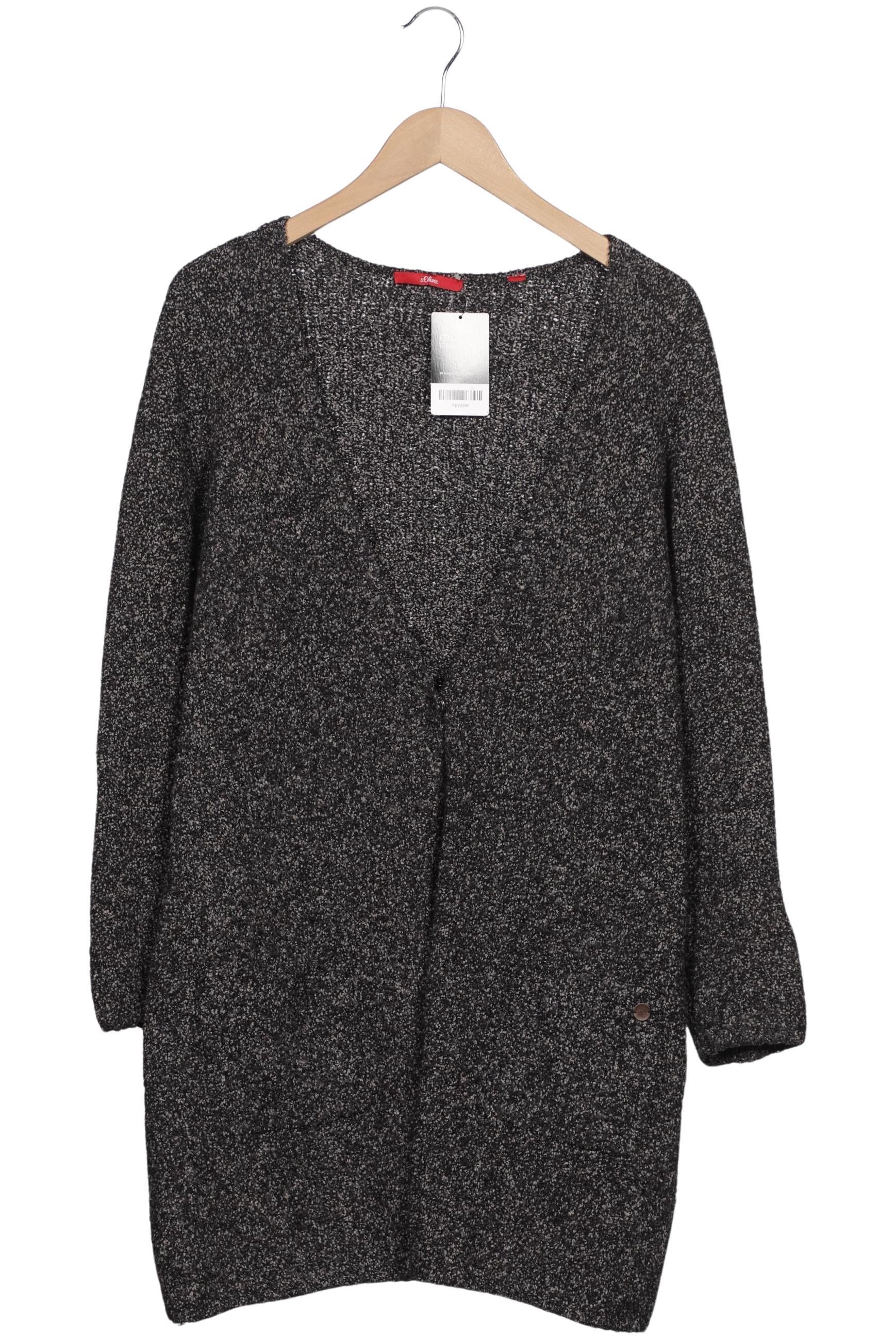 

s.Oliver Damen Strickjacke, grau, Gr. 42