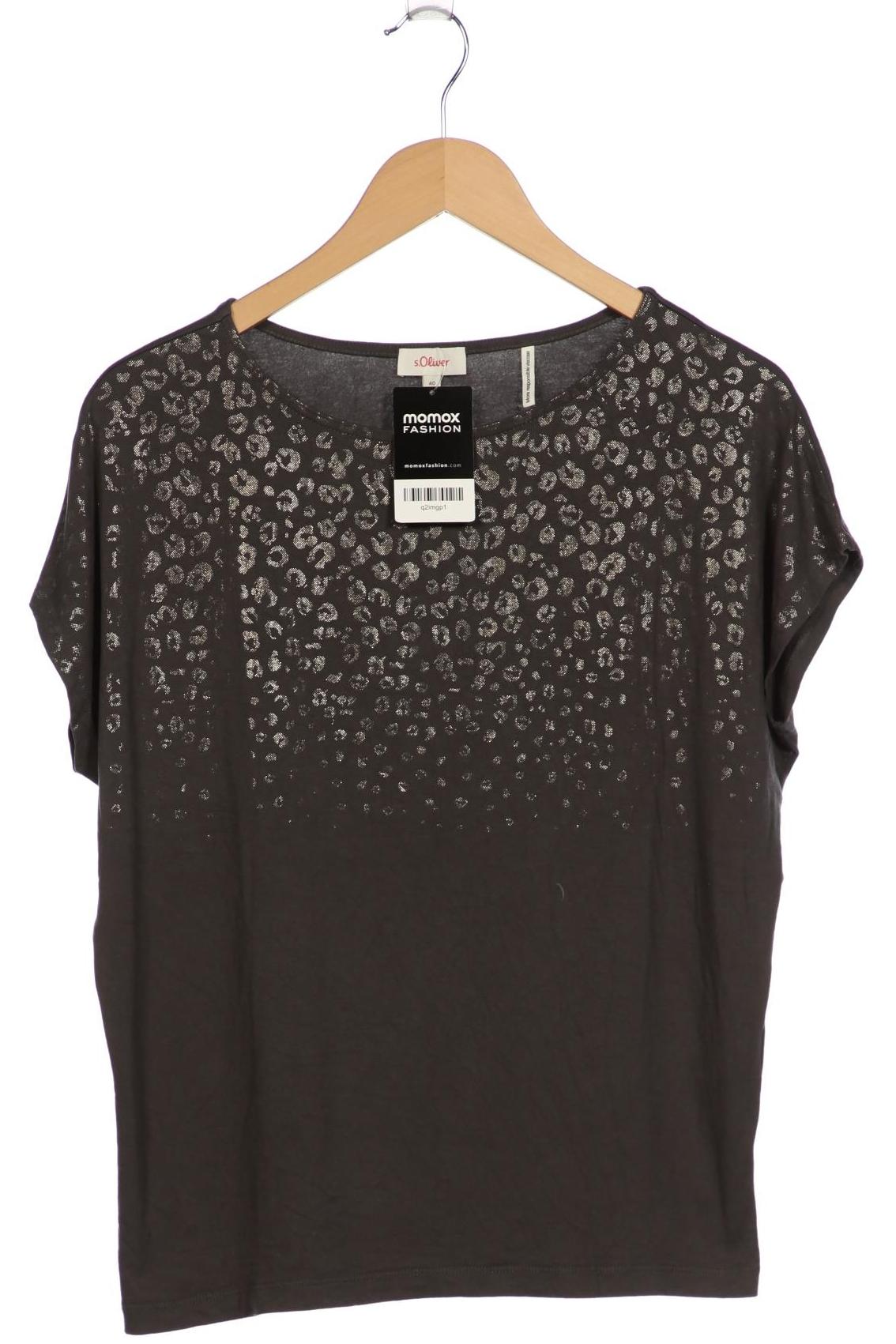 

s.Oliver Damen T-Shirt, grau, Gr. 40