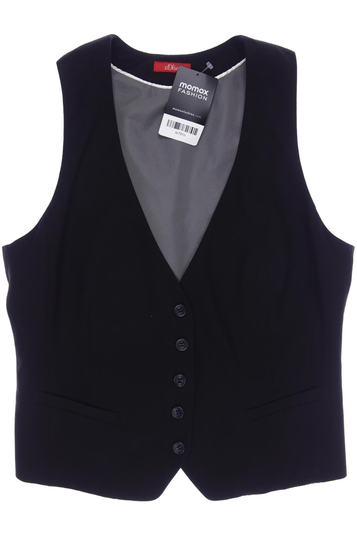 

s.Oliver Damen Weste, schwarz