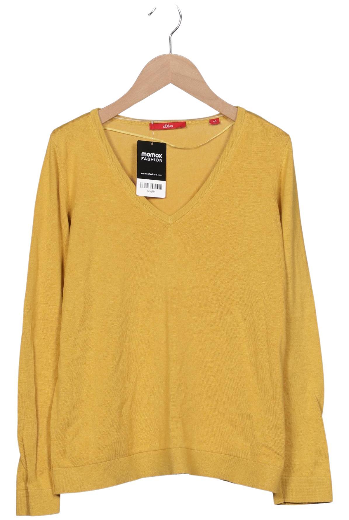 

s.Oliver Damen Pullover, gelb, Gr. 40