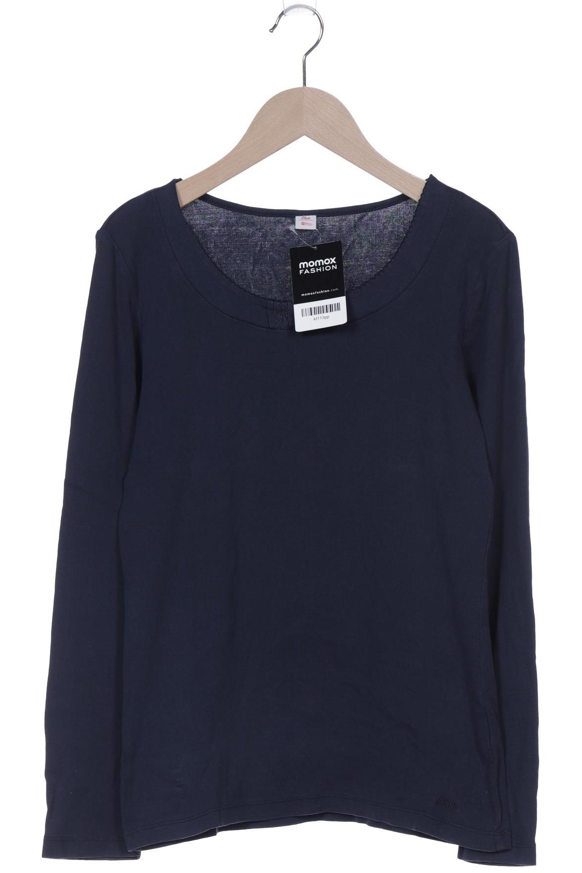 

s.Oliver Damen Langarmshirt, marineblau, Gr. 38