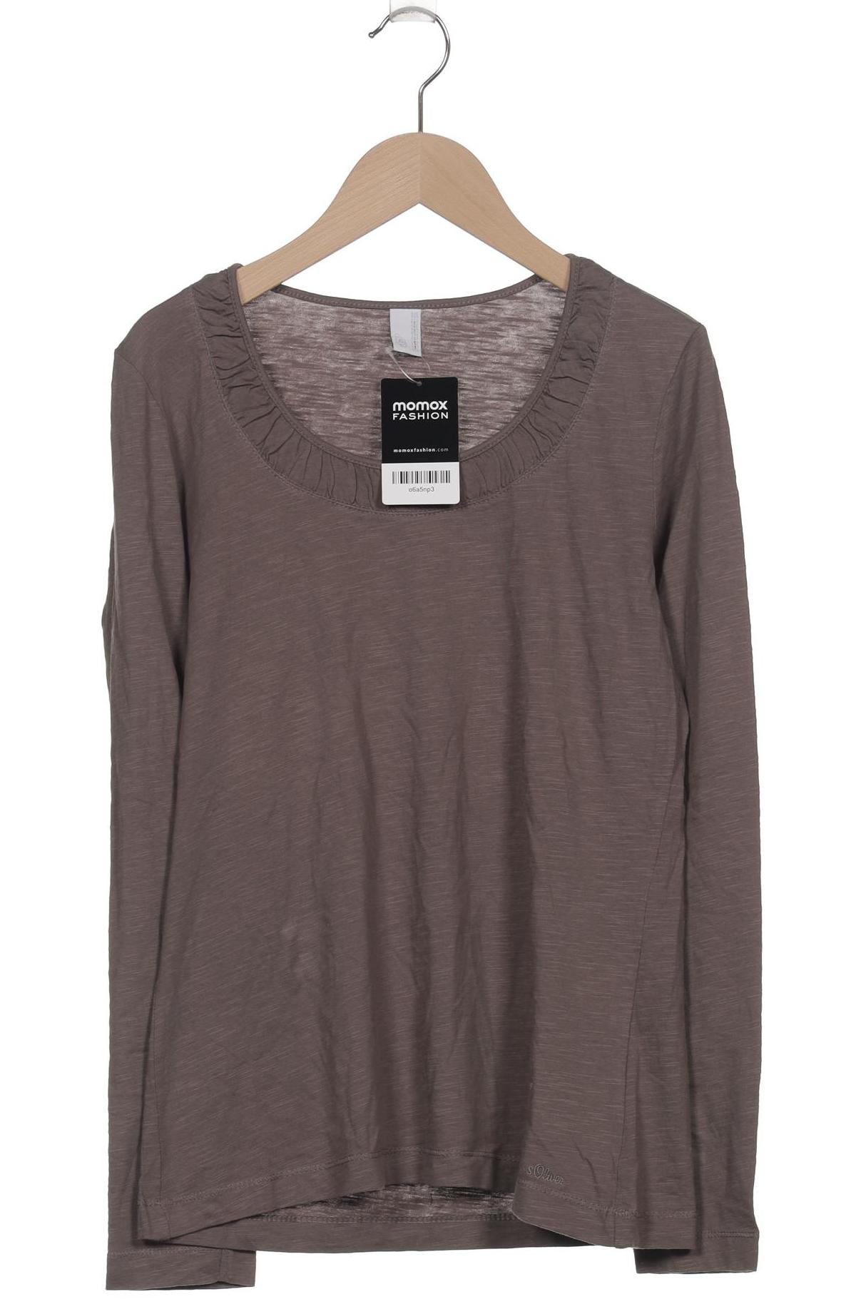 

s.Oliver Damen Langarmshirt, grau, Gr. 38