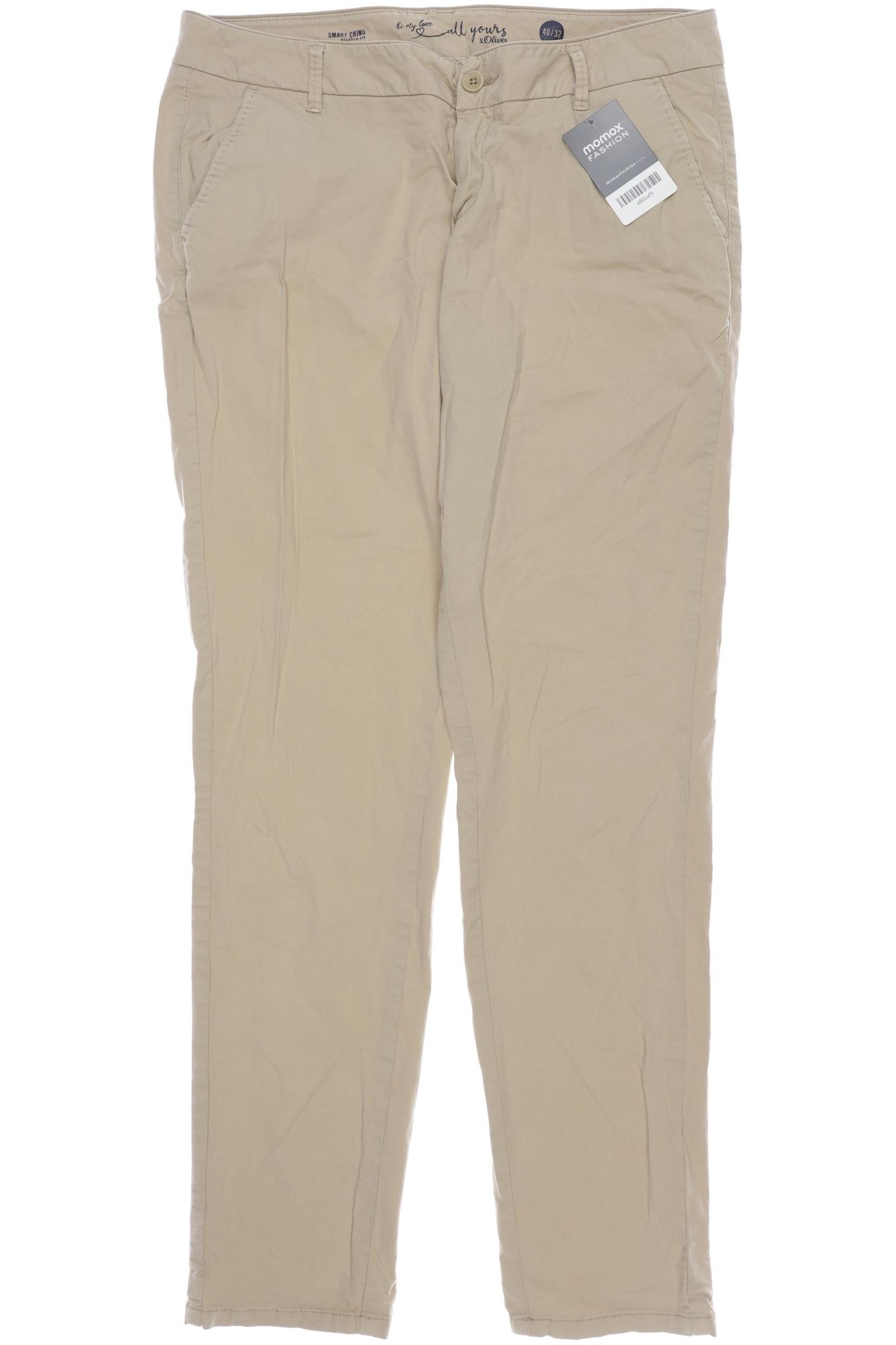 

s.Oliver Damen Stoffhose, beige, Gr. 40
