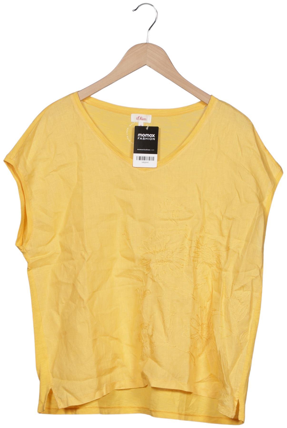 

s.Oliver Damen T-Shirt, gelb, Gr. 42