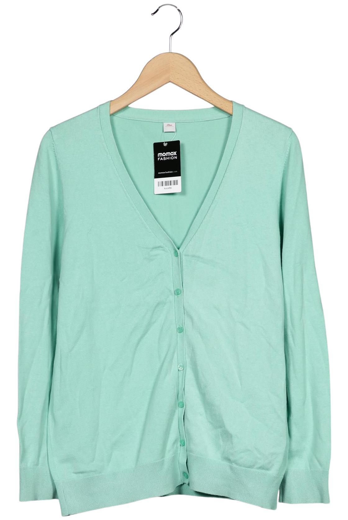 

s.Oliver Damen Strickjacke, hellgrün, Gr. 44