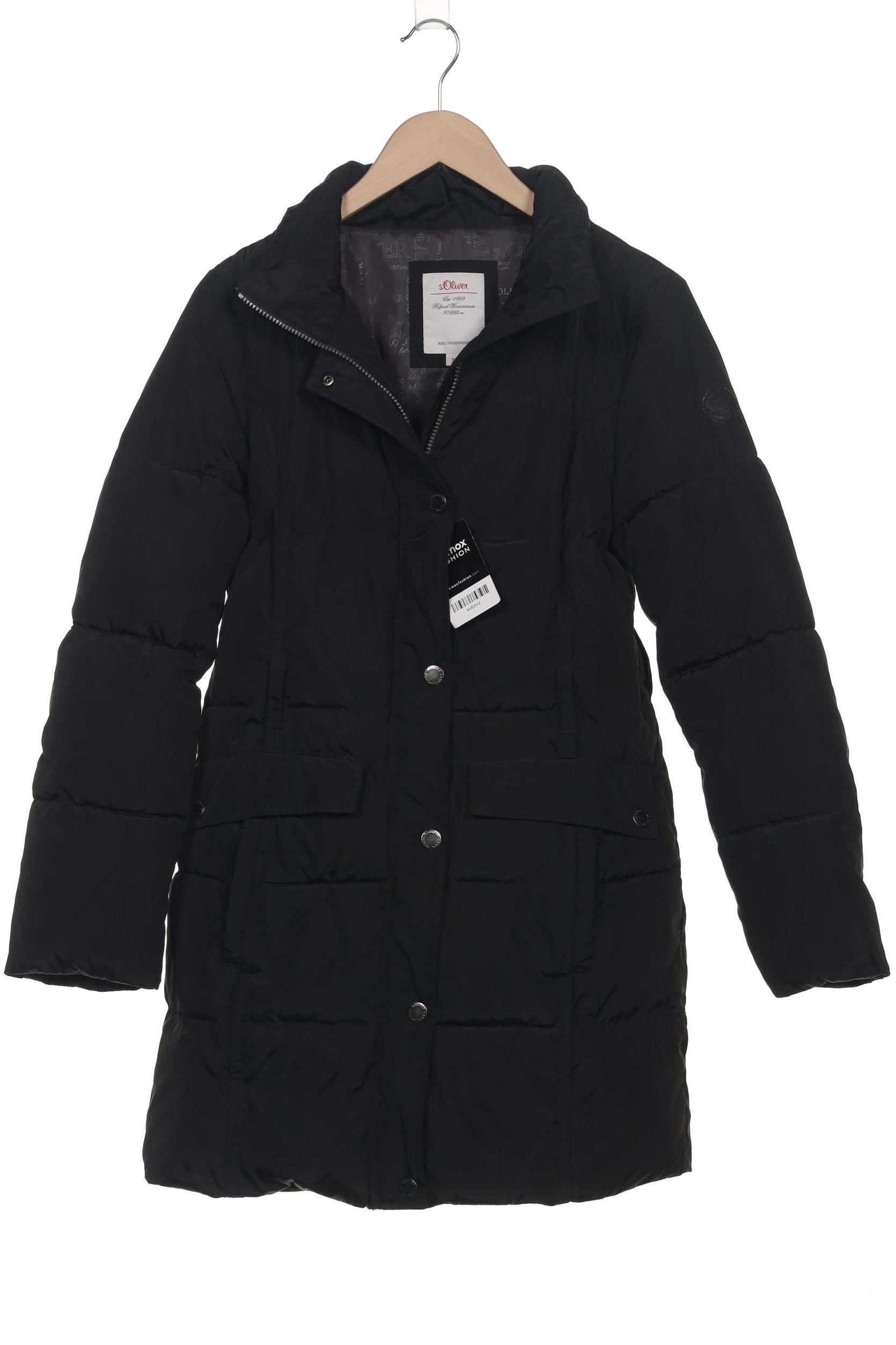 

s.Oliver Damen Mantel, schwarz, Gr. 36