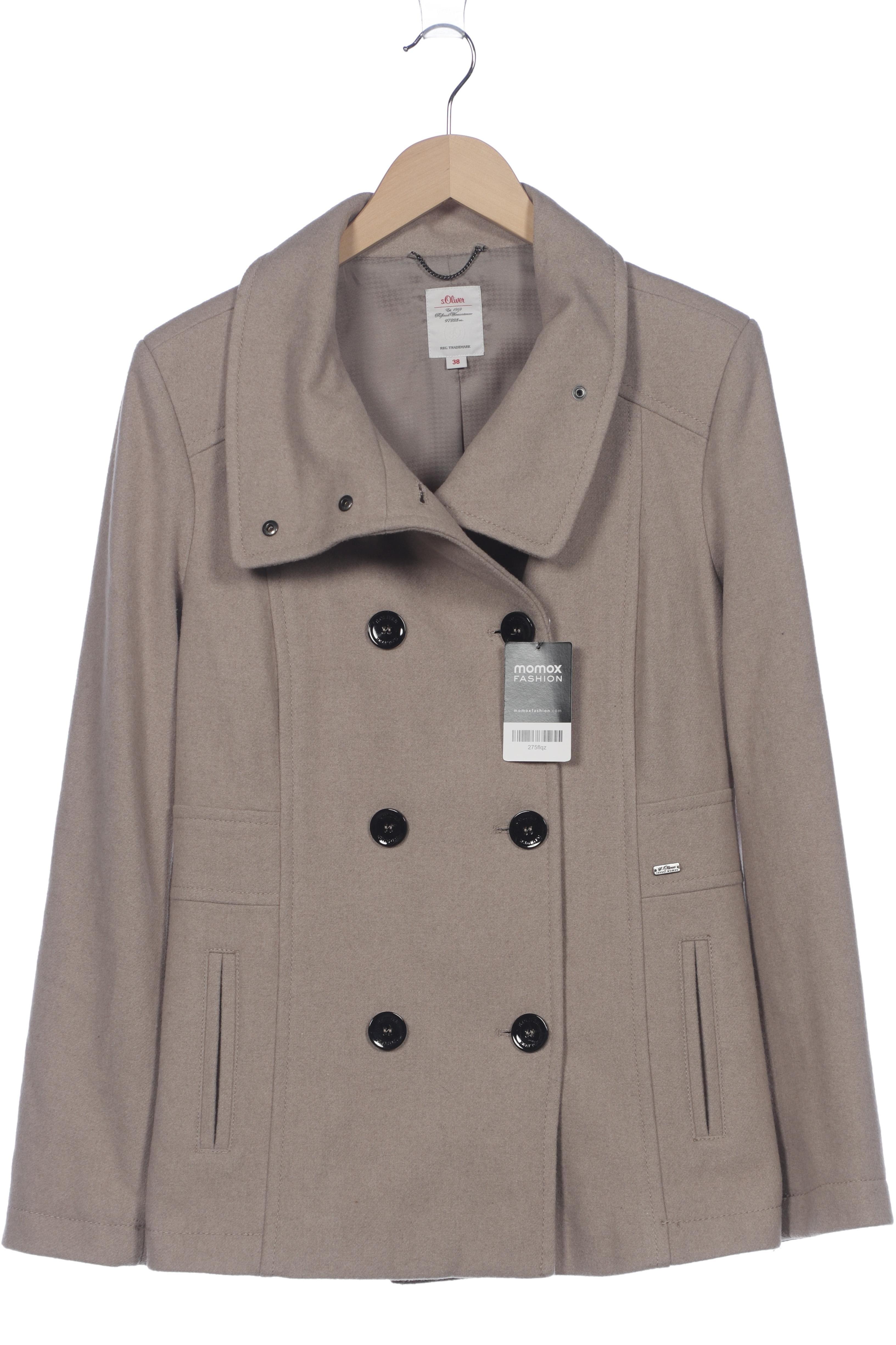 

s.Oliver Damen Mantel, beige, Gr. 38