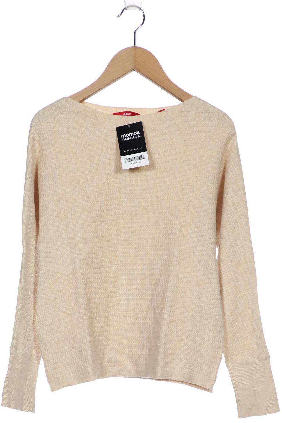 

s.Oliver Damen Pullover, cremeweiß