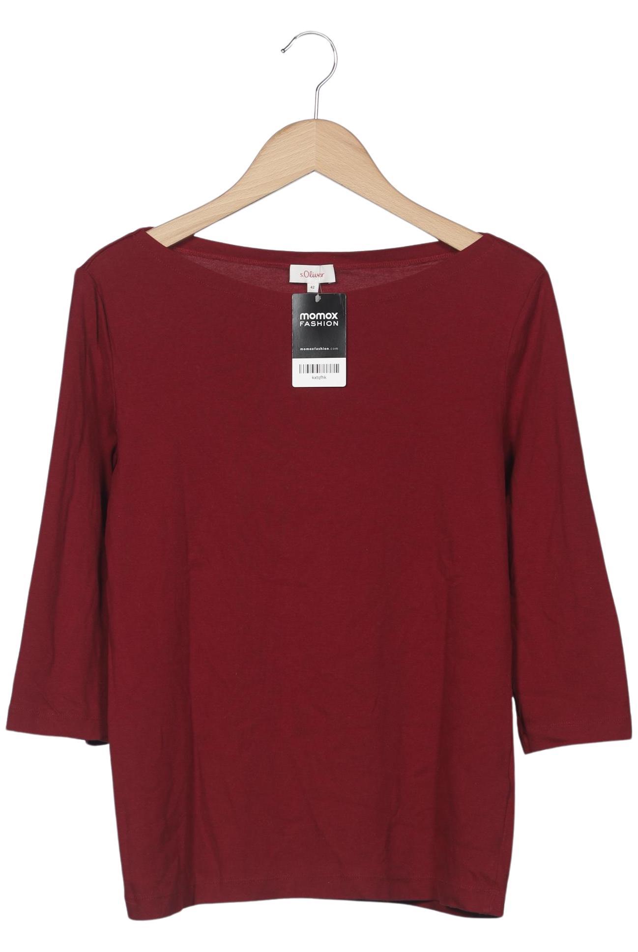 

s.Oliver Damen Langarmshirt, bordeaux, Gr. 42