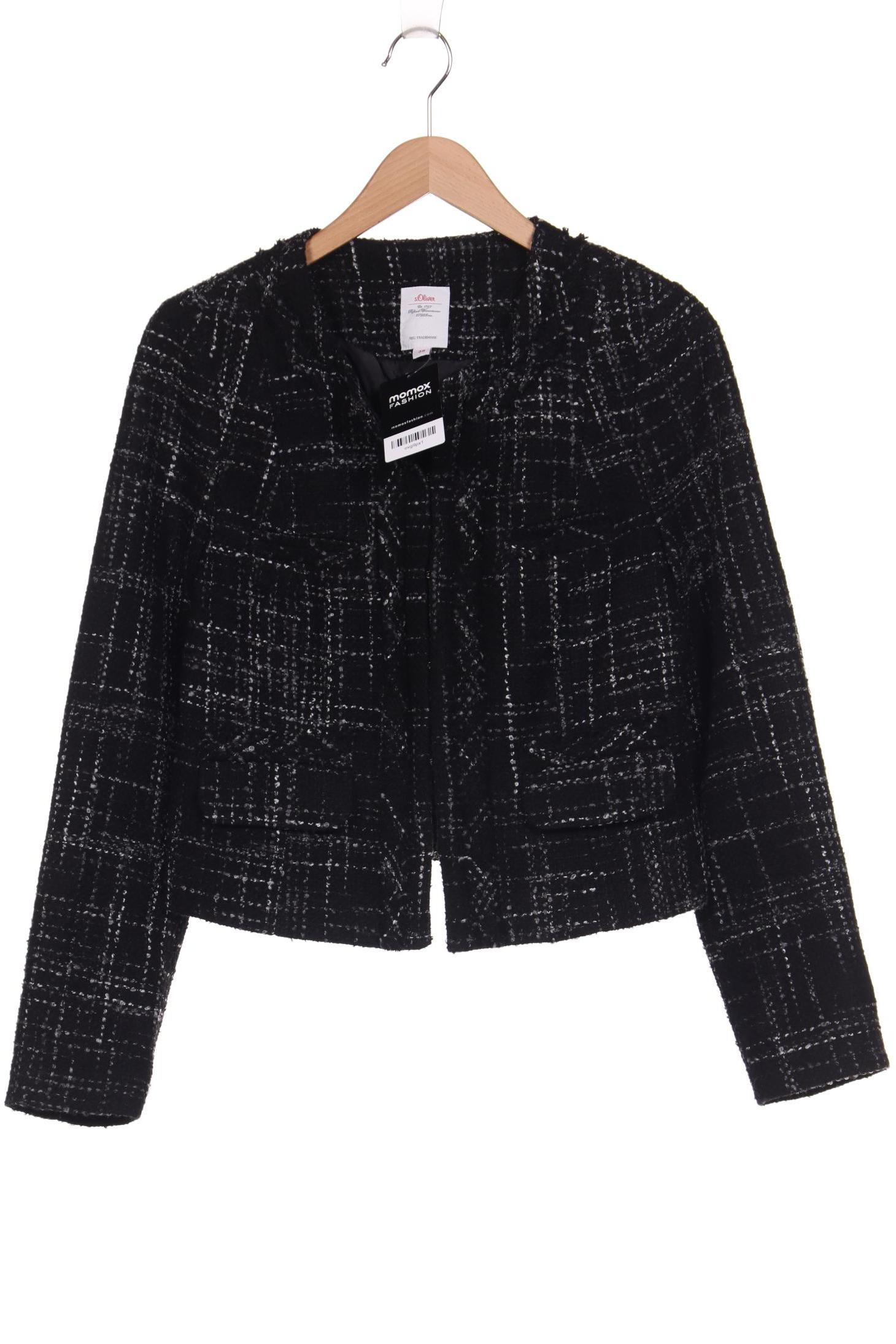 

s.Oliver Damen Jacke, schwarz, Gr. 38