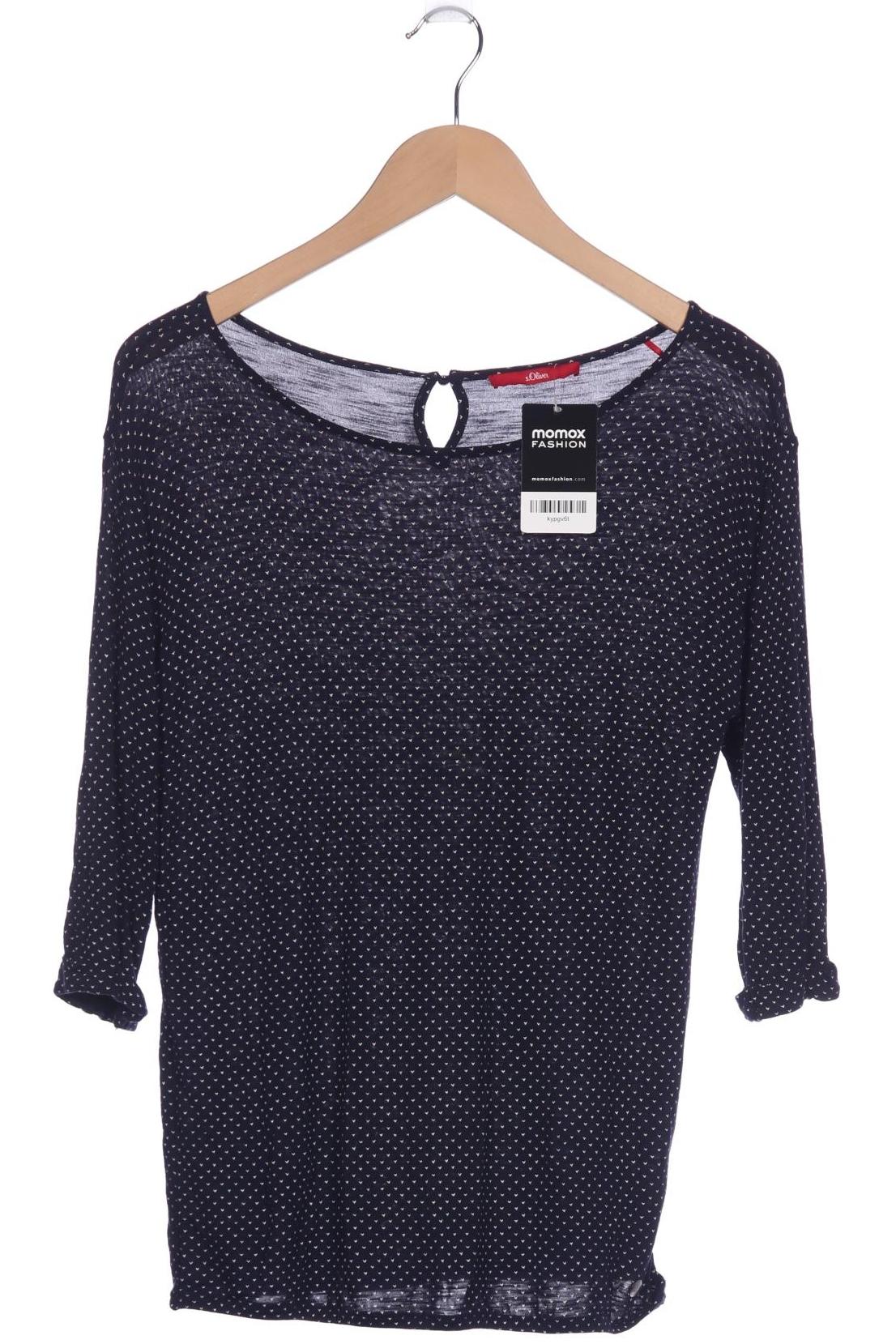 

s.Oliver Damen Langarmshirt, marineblau, Gr. 38