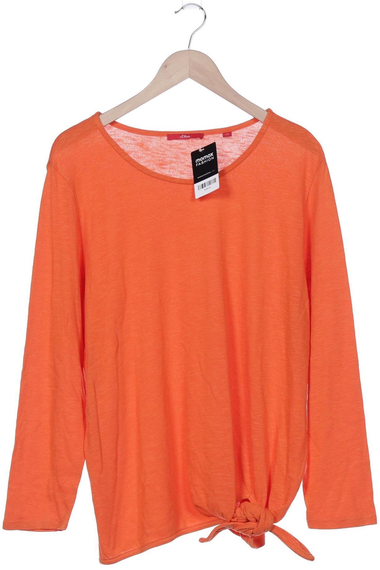 

s.Oliver Damen Langarmshirt, orange, Gr. 46