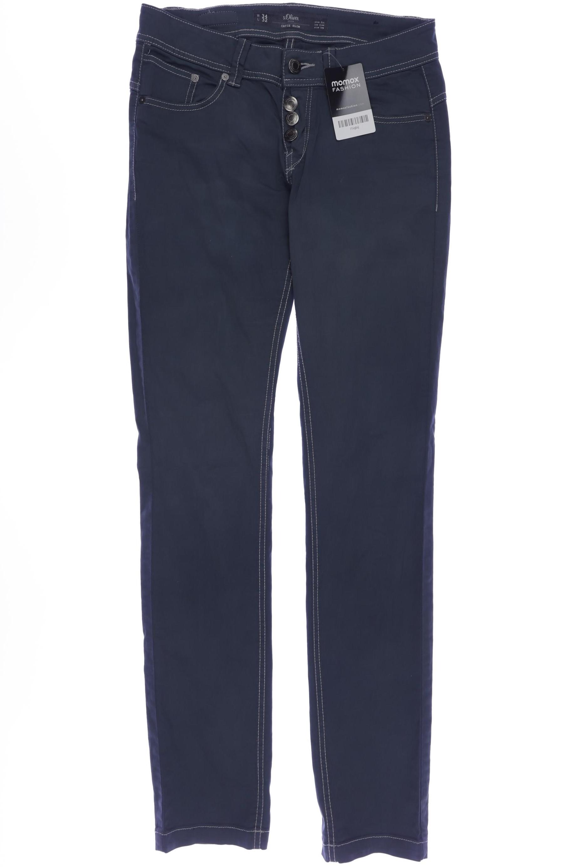 

s.Oliver Damen Stoffhose, blau, Gr. 34