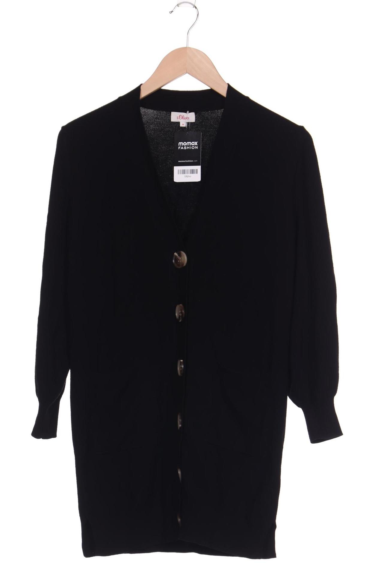 

s.Oliver Damen Strickjacke, schwarz