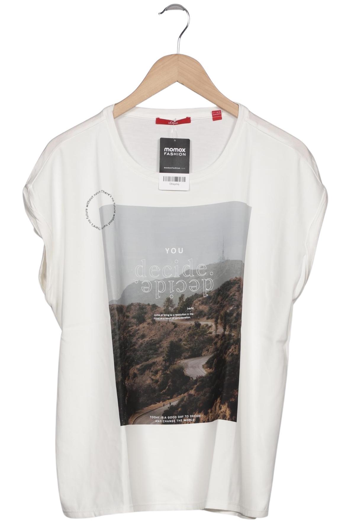 

s.Oliver Damen T-Shirt, weiß, Gr. 42