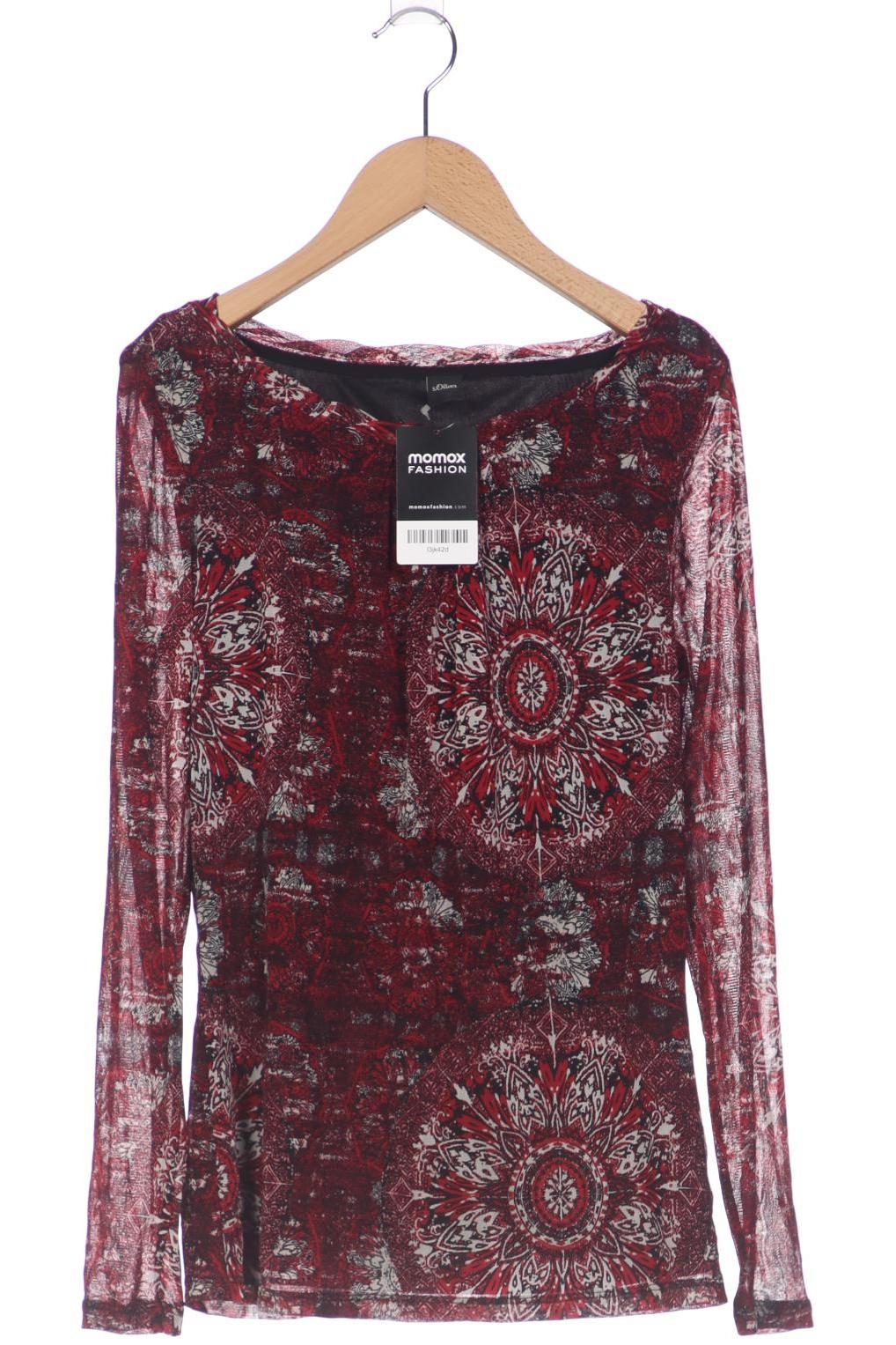 

s.Oliver Damen Langarmshirt, bordeaux, Gr. 38