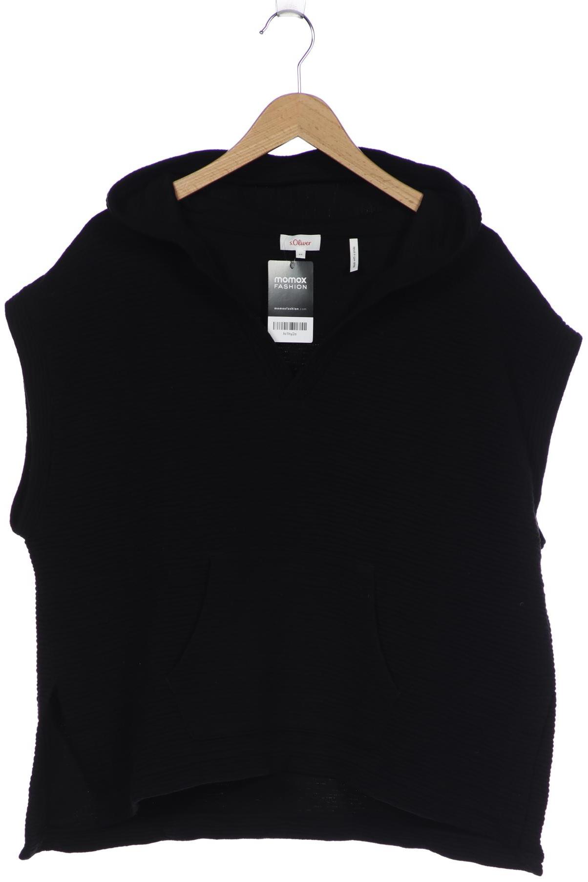 

s.Oliver Damen Kapuzenpullover, schwarz, Gr. 44