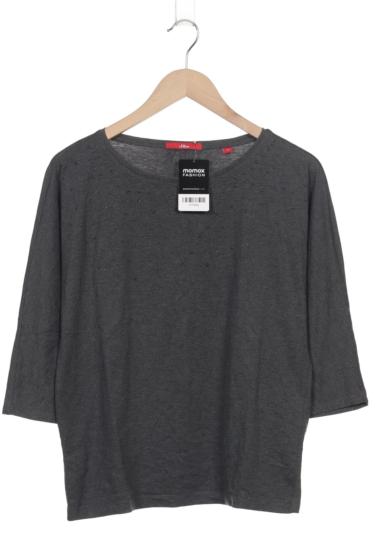 

s.Oliver Damen Langarmshirt, grau, Gr. 38