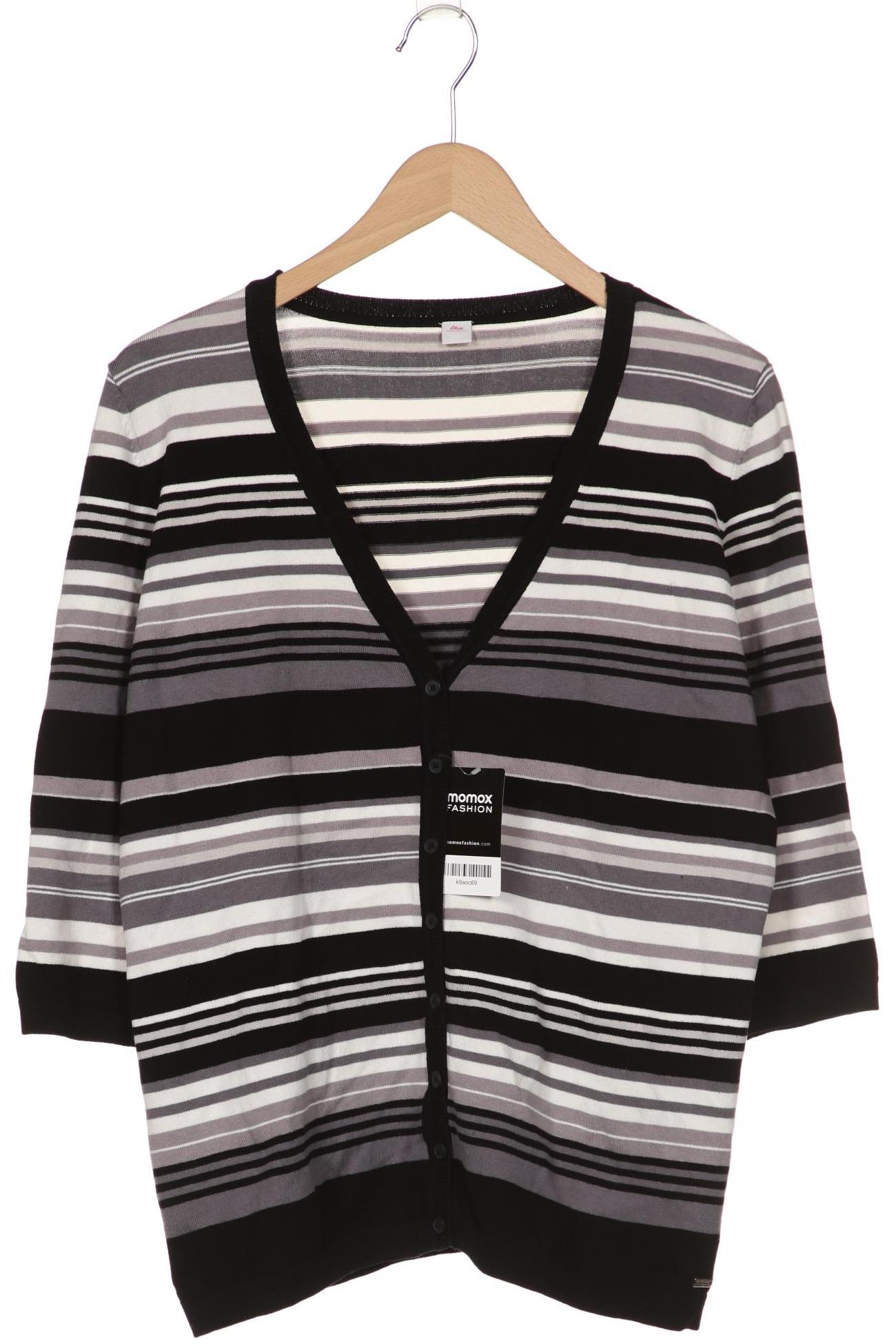 

s.Oliver Damen Strickjacke, schwarz, Gr. 46