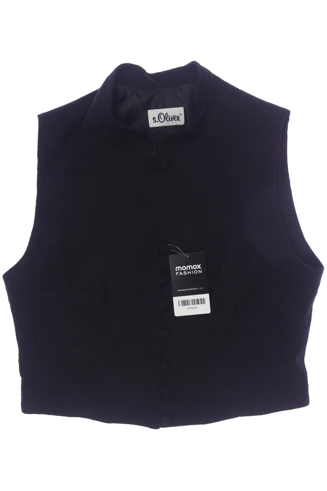 

s.Oliver Damen Weste, schwarz, Gr. 40