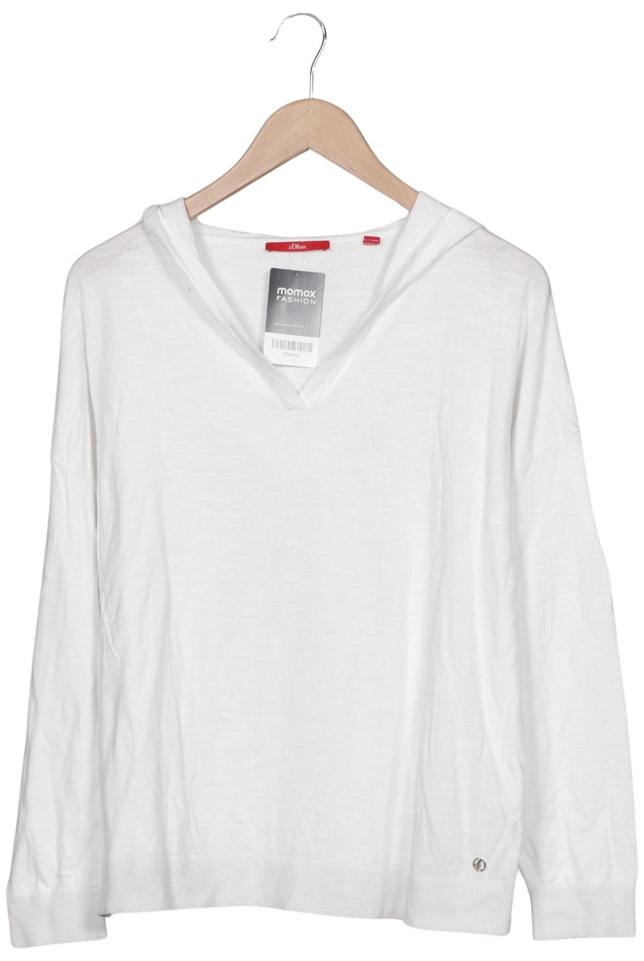 

s.Oliver Damen Kapuzenpullover, weiß, Gr. 42