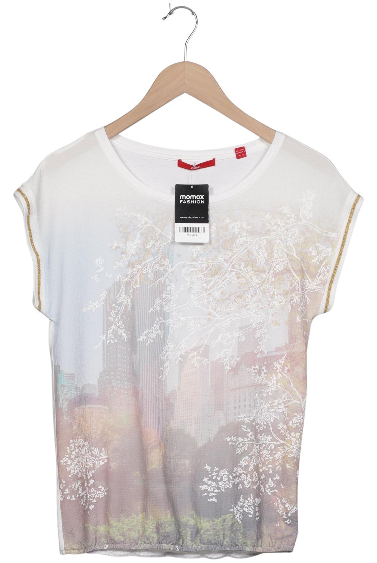

s.Oliver Damen T-Shirt, weiß, Gr. 34