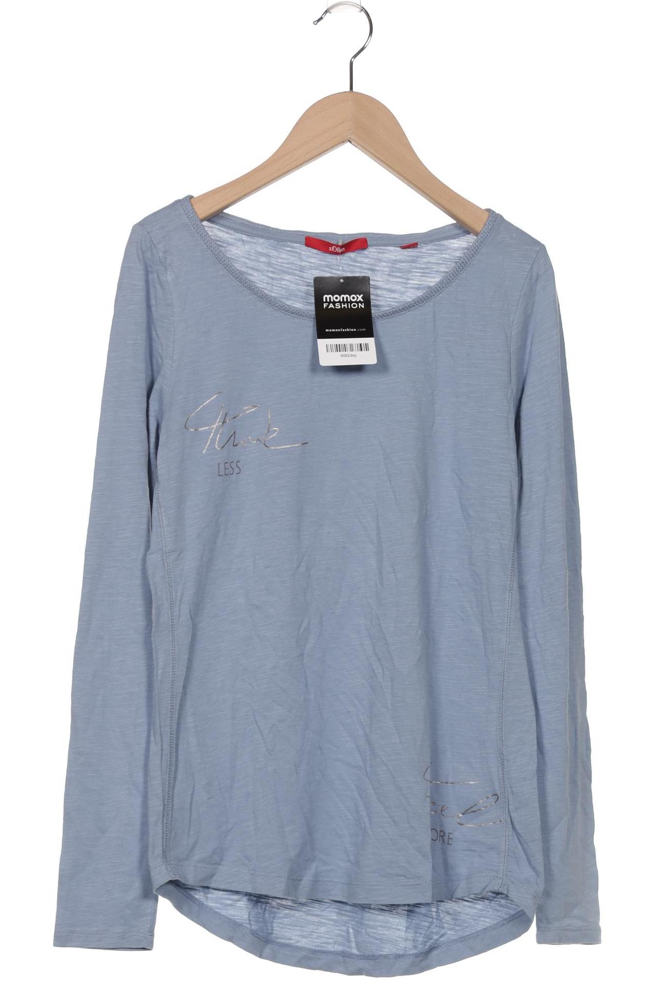 

s.Oliver Damen Langarmshirt, hellblau, Gr. 34