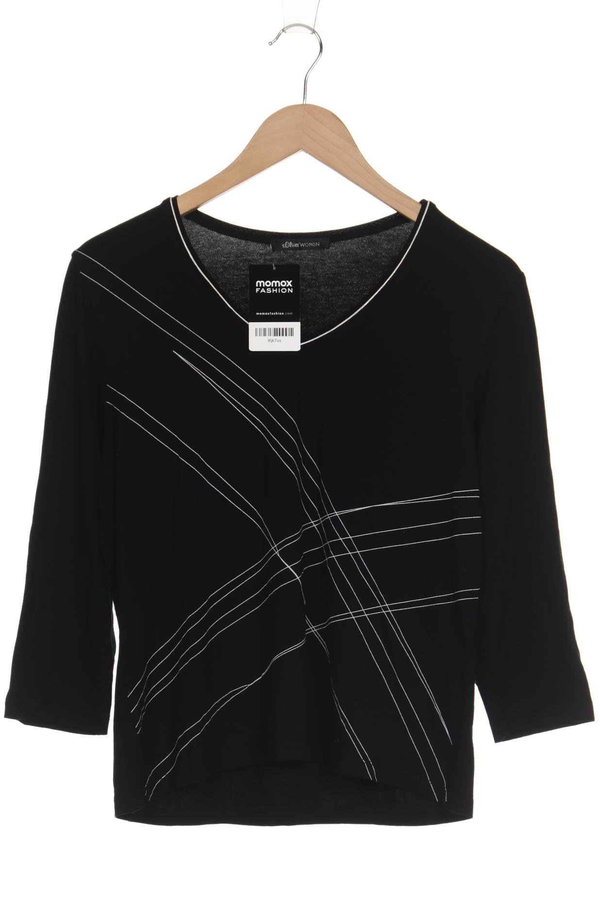 

s.Oliver Damen Langarmshirt, schwarz, Gr. 44