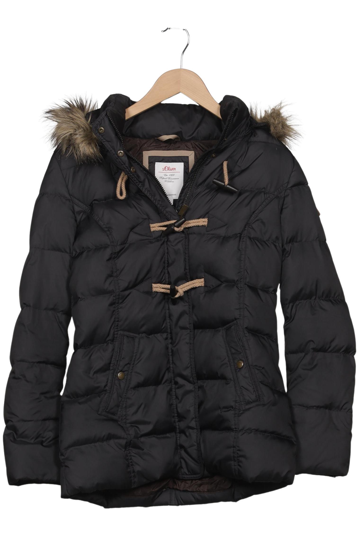 

s.Oliver Damen Mantel, schwarz, Gr. 36