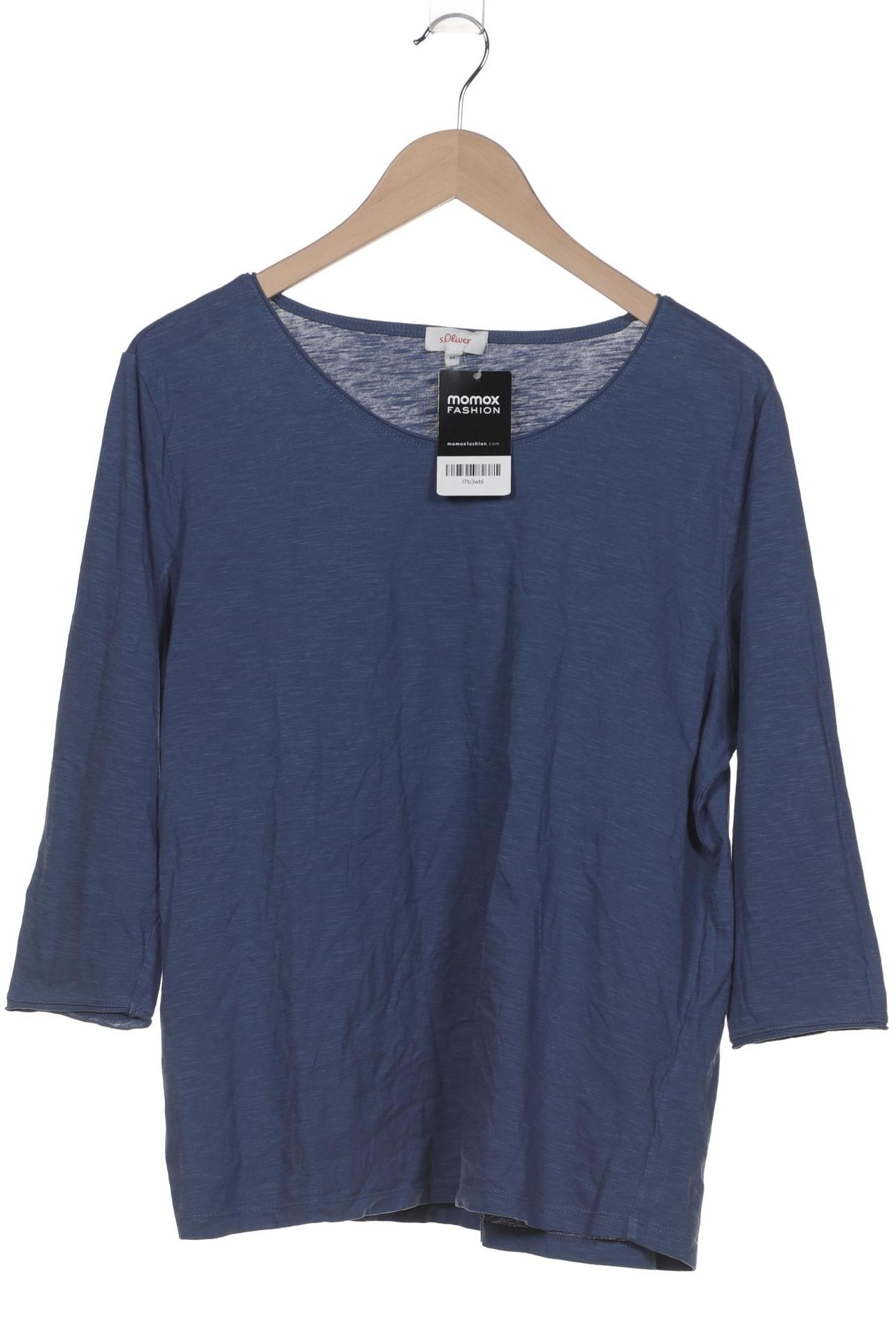 

s.Oliver Damen Langarmshirt, marineblau, Gr. 44