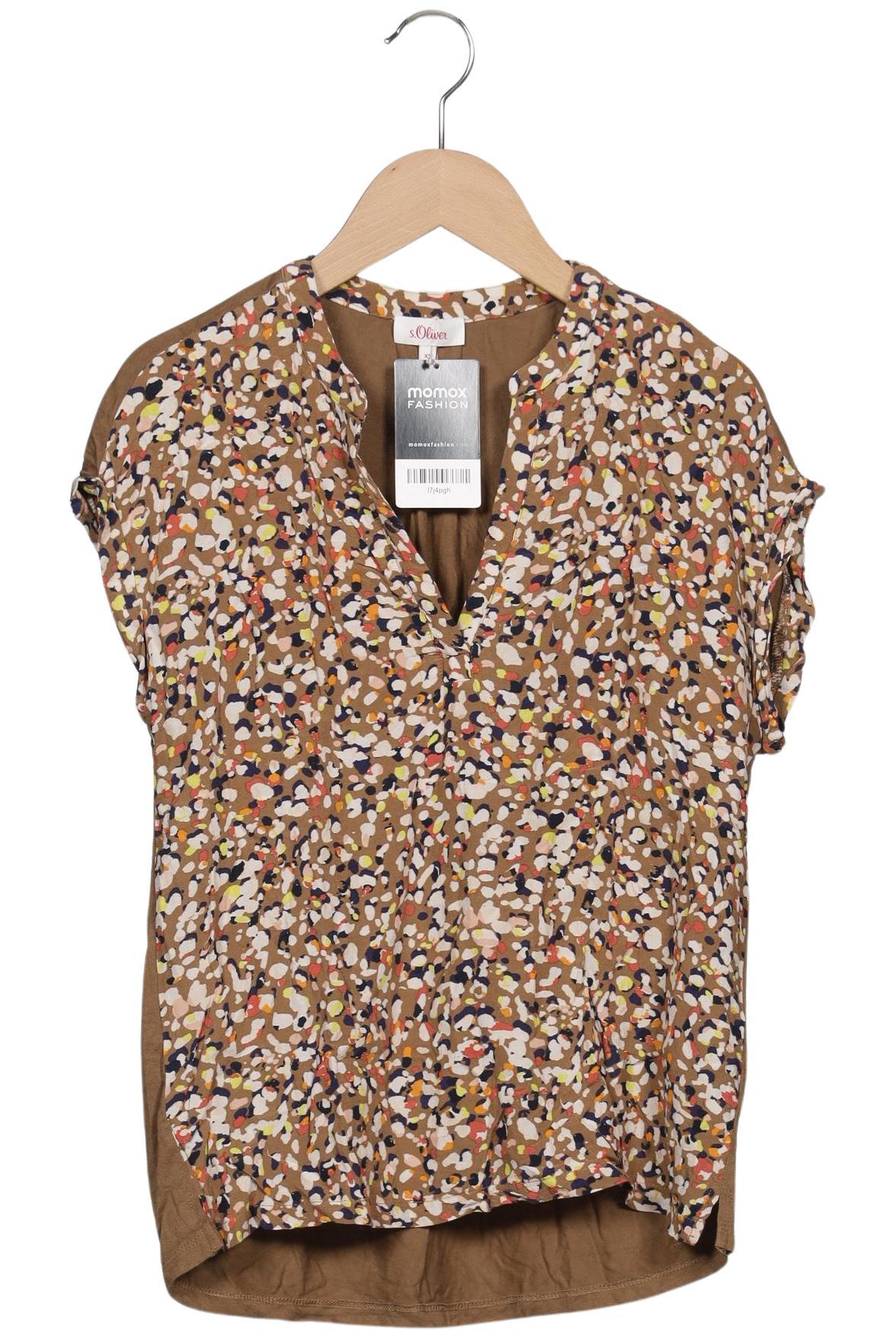 

s.Oliver Damen T-Shirt, braun, Gr. 34