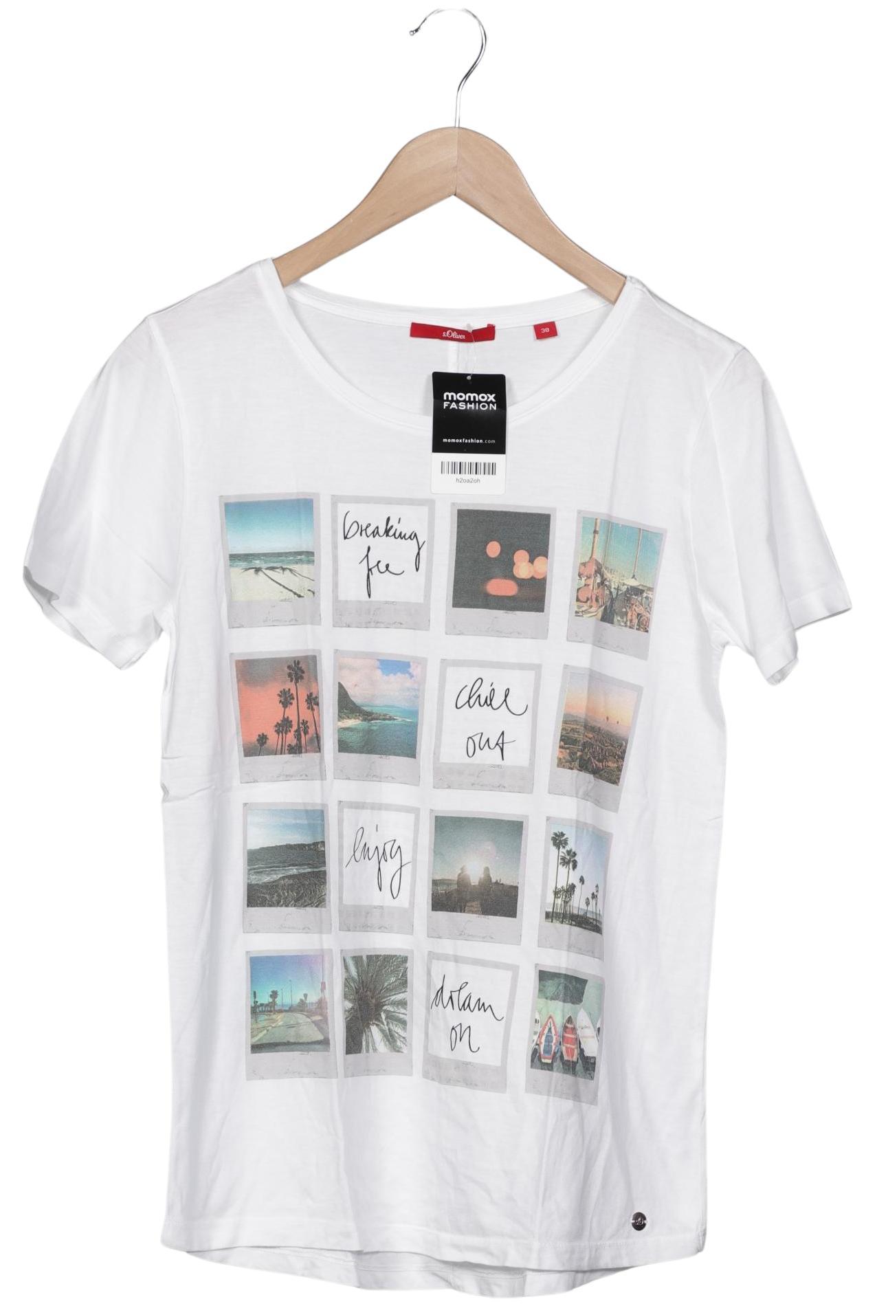 

s.Oliver Damen T-Shirt, weiß, Gr. 38