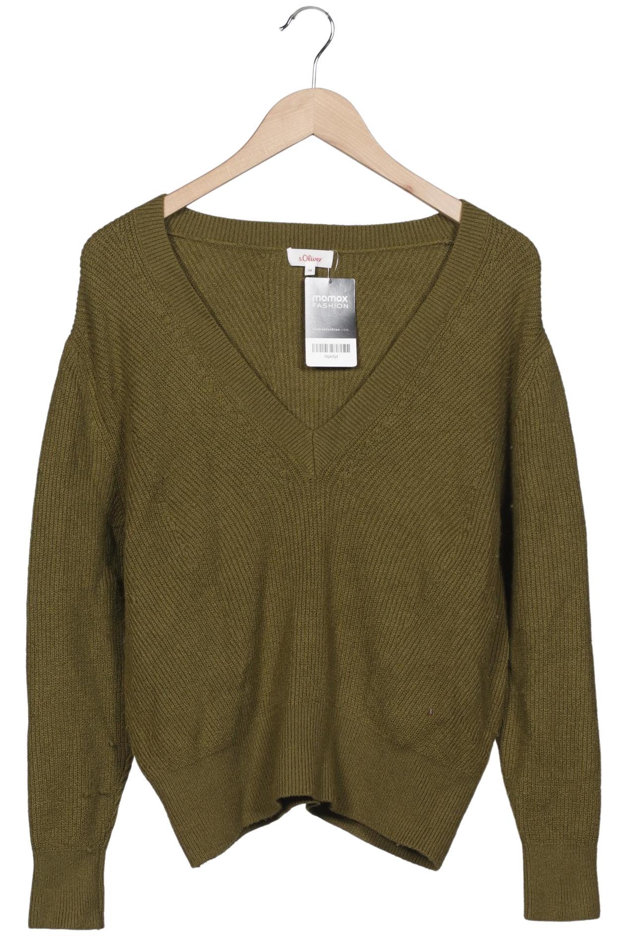 

s.Oliver Damen Pullover, grün, Gr. 34