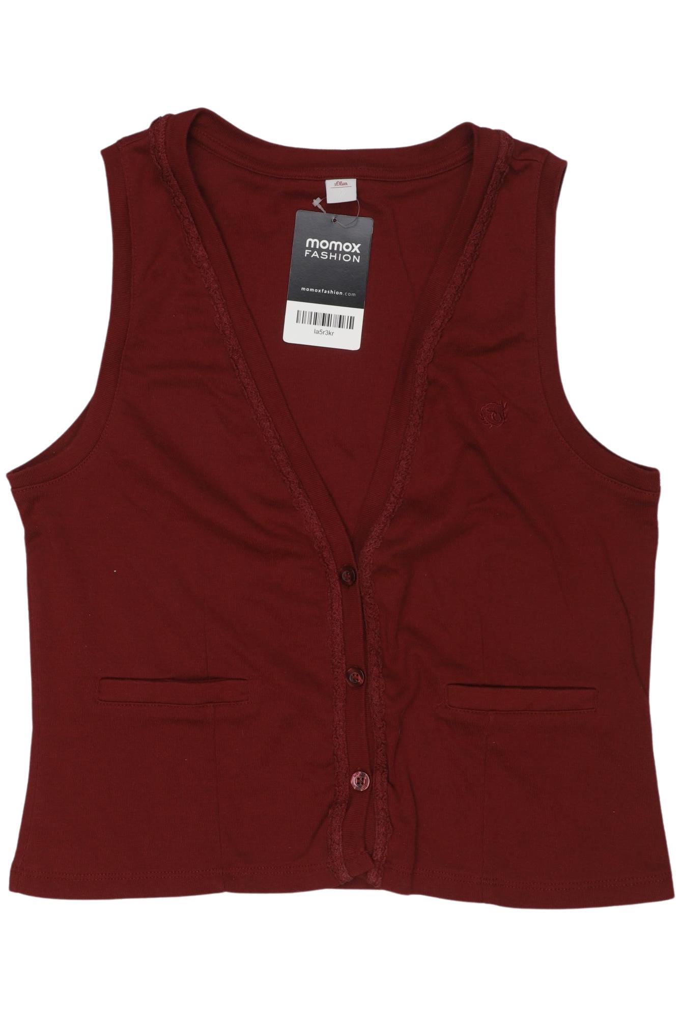 

s.Oliver Damen Weste, bordeaux, Gr. 40