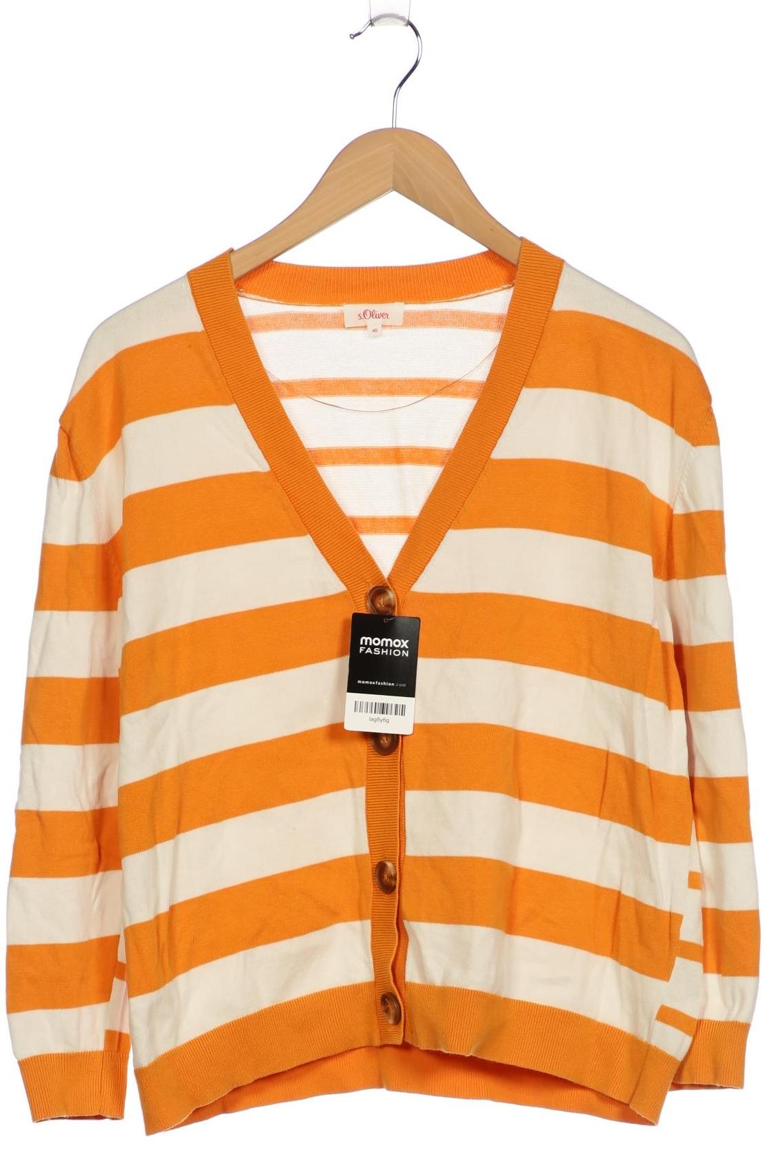 

s.Oliver Damen Strickjacke, orange, Gr. 40