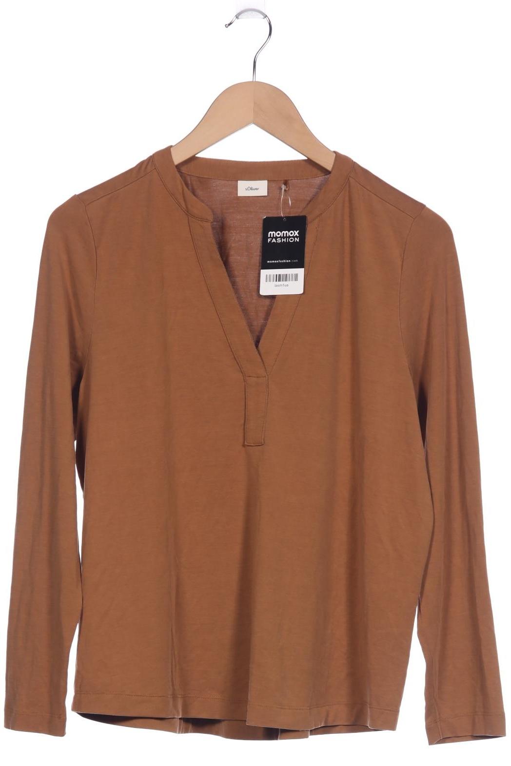 

s.Oliver Damen Langarmshirt, braun, Gr. 36