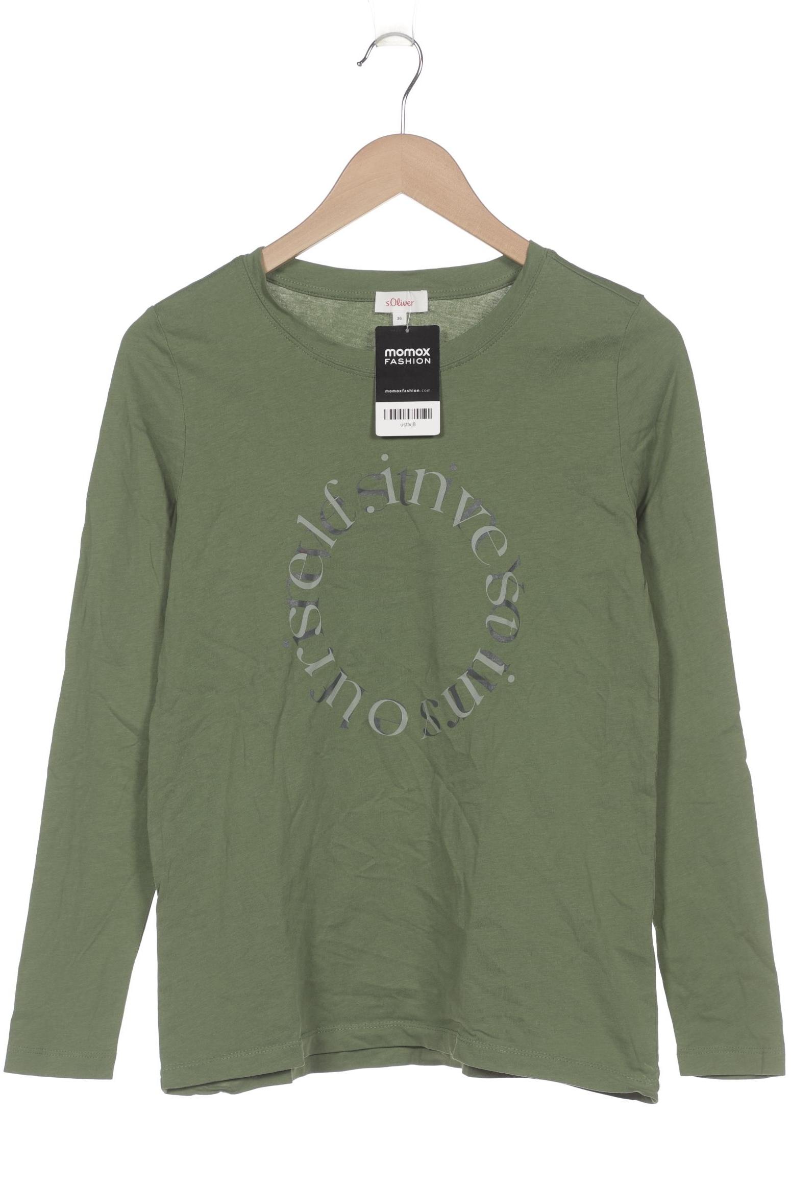 

s.Oliver Damen Langarmshirt, grün, Gr. 36