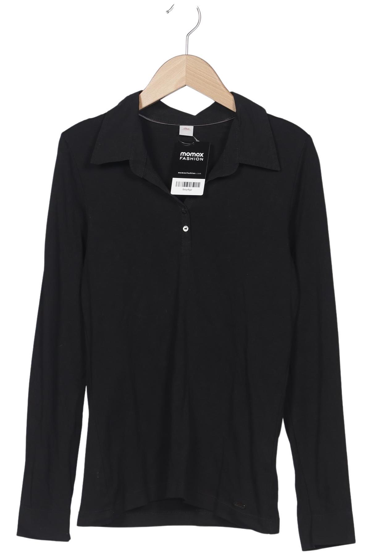 

s.Oliver Damen Langarmshirt, schwarz, Gr. 38