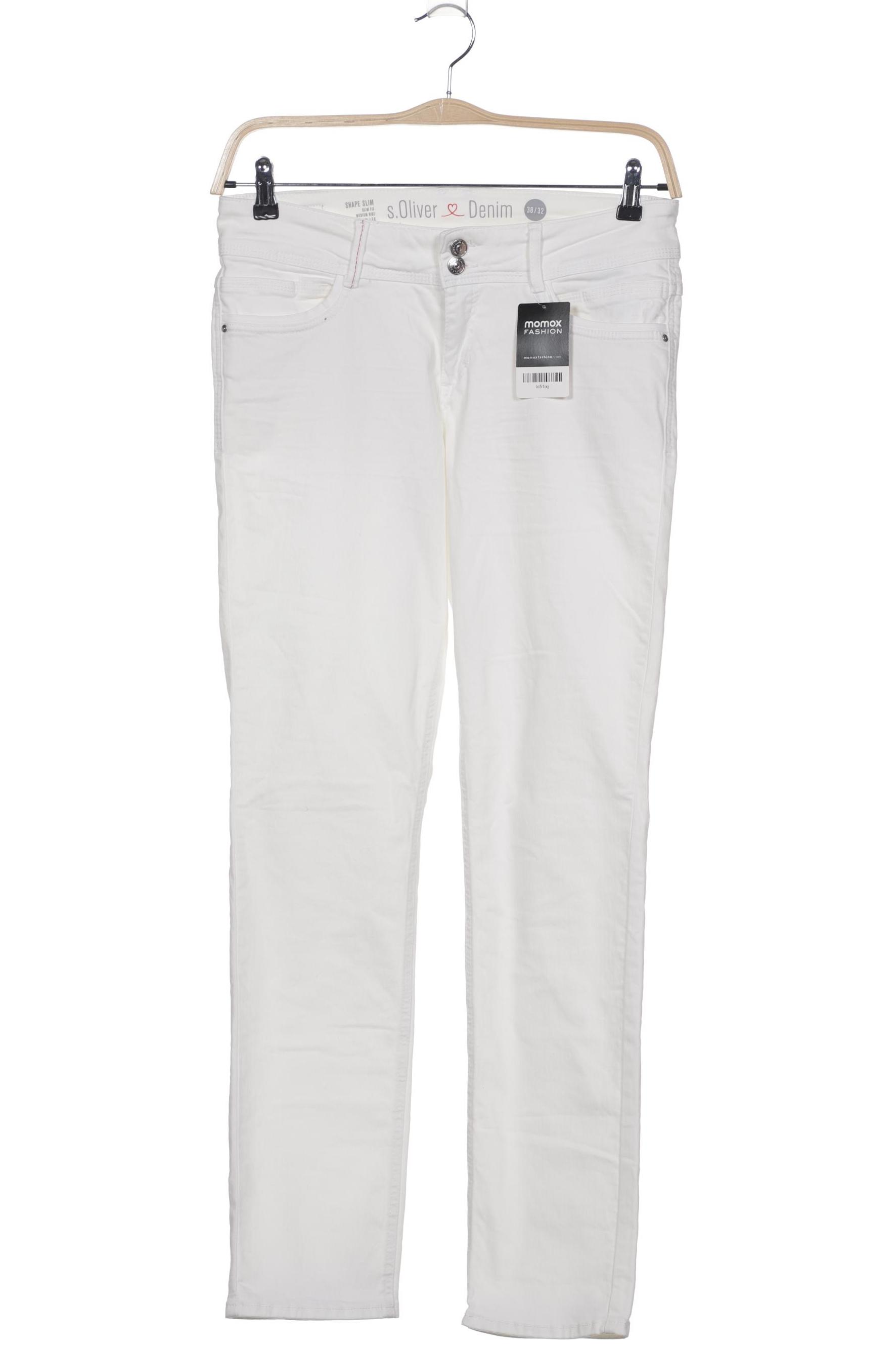 

s.Oliver Damen Jeans, weiß, Gr. 38
