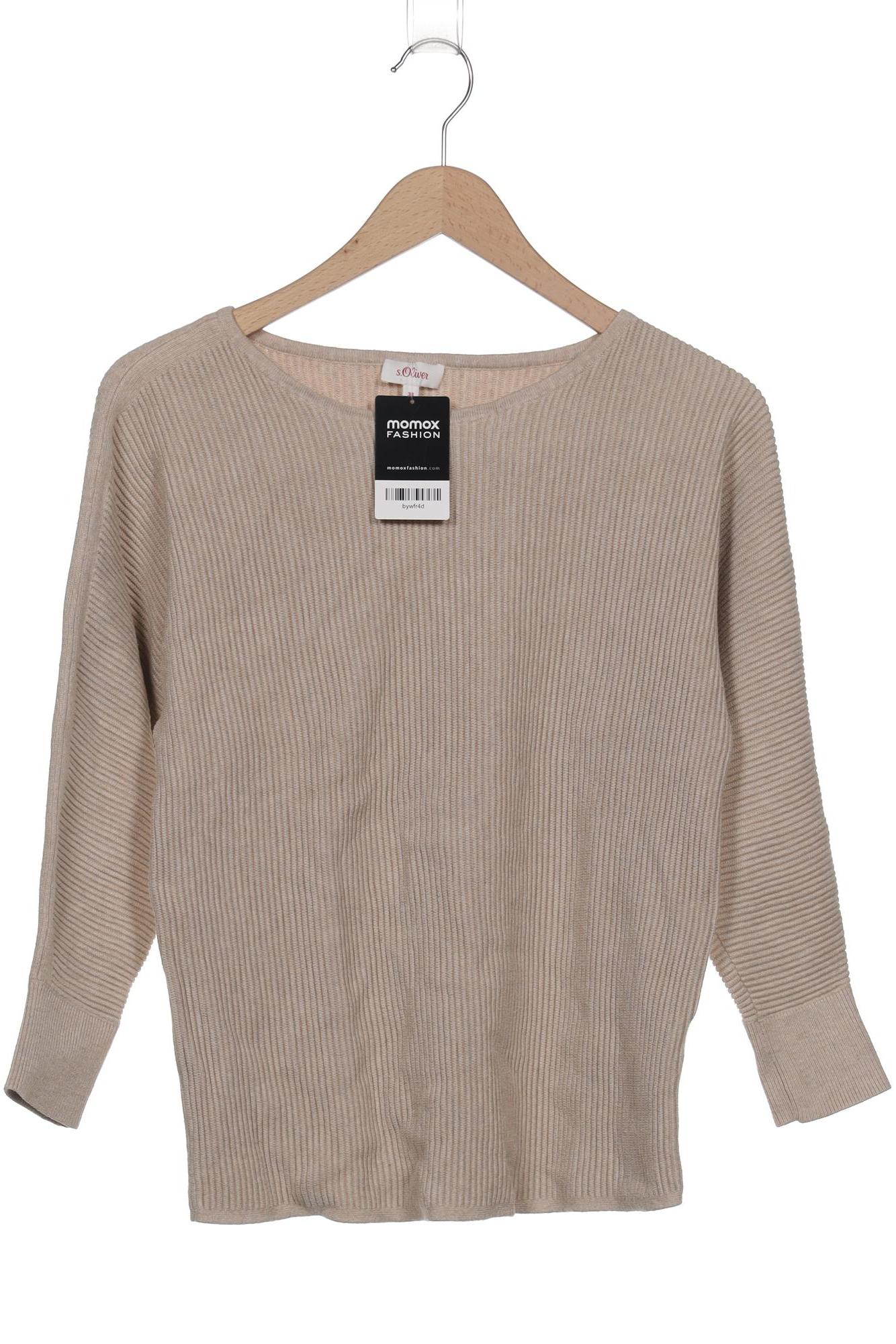 

s.Oliver Damen Pullover, beige, Gr. 38